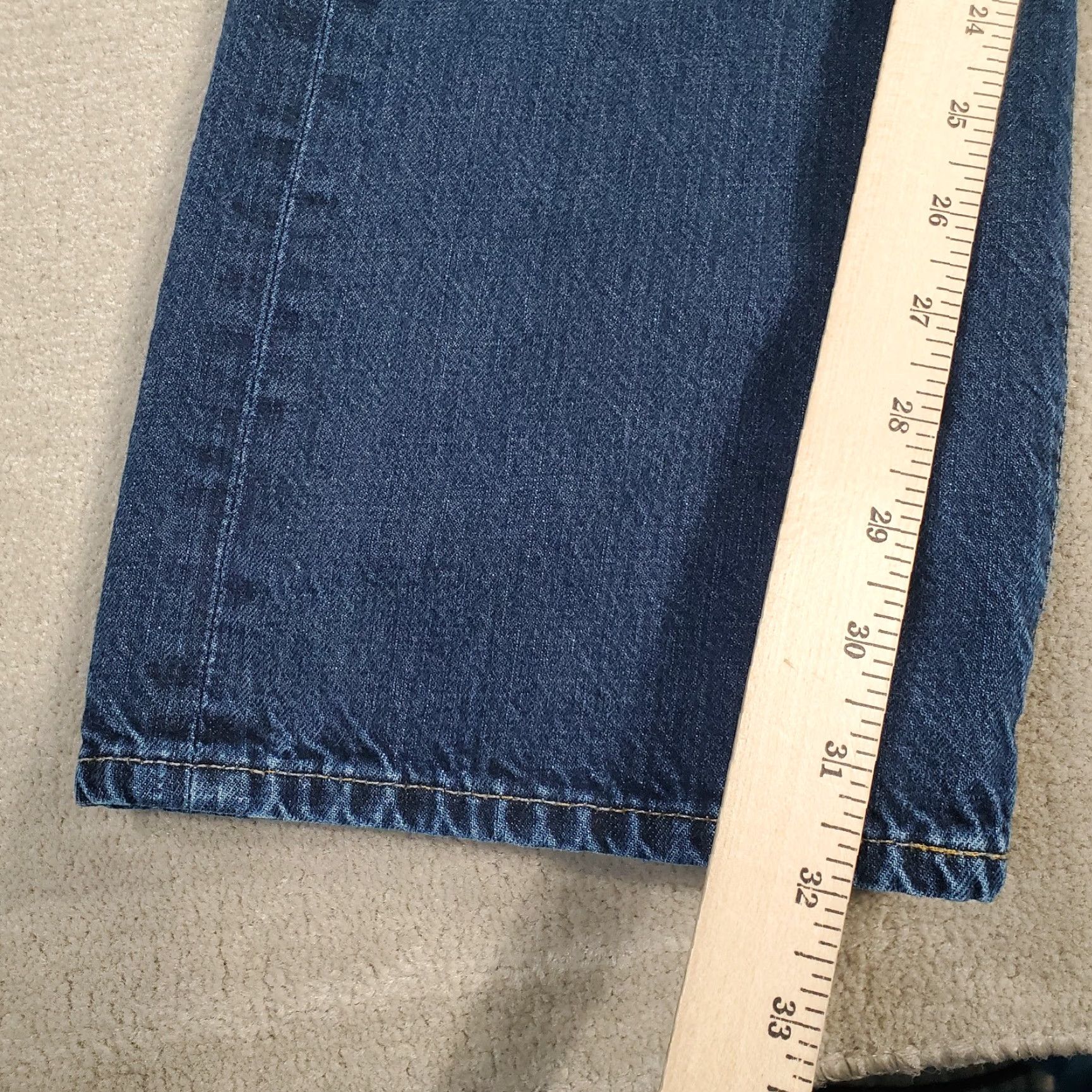 Denime BIG STAR Jeans Mens 34 R Blue Regular Straight Leg Dark Wash Denim Size US 34 / EU 50 - 5 Thumbnail