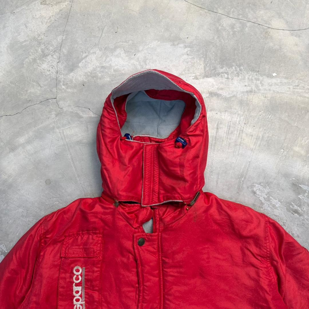 Gear for Sports Vintage Sparco Red Puffer Jacket / Parka - Made In Italy Size US XL / EU 56 / 4 - 7 Thumbnail