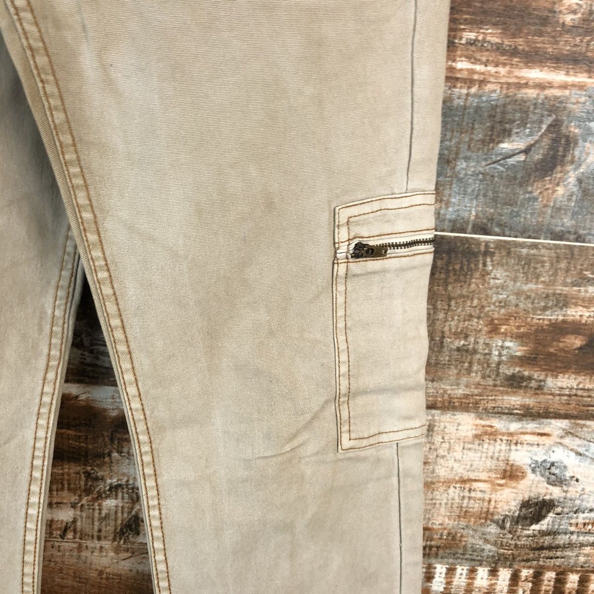 Japanese Brand Ru Jeans Brown Cargo Multipocket Pants #A2527 Size 27" / US 4 / IT 40 - 10 Thumbnail