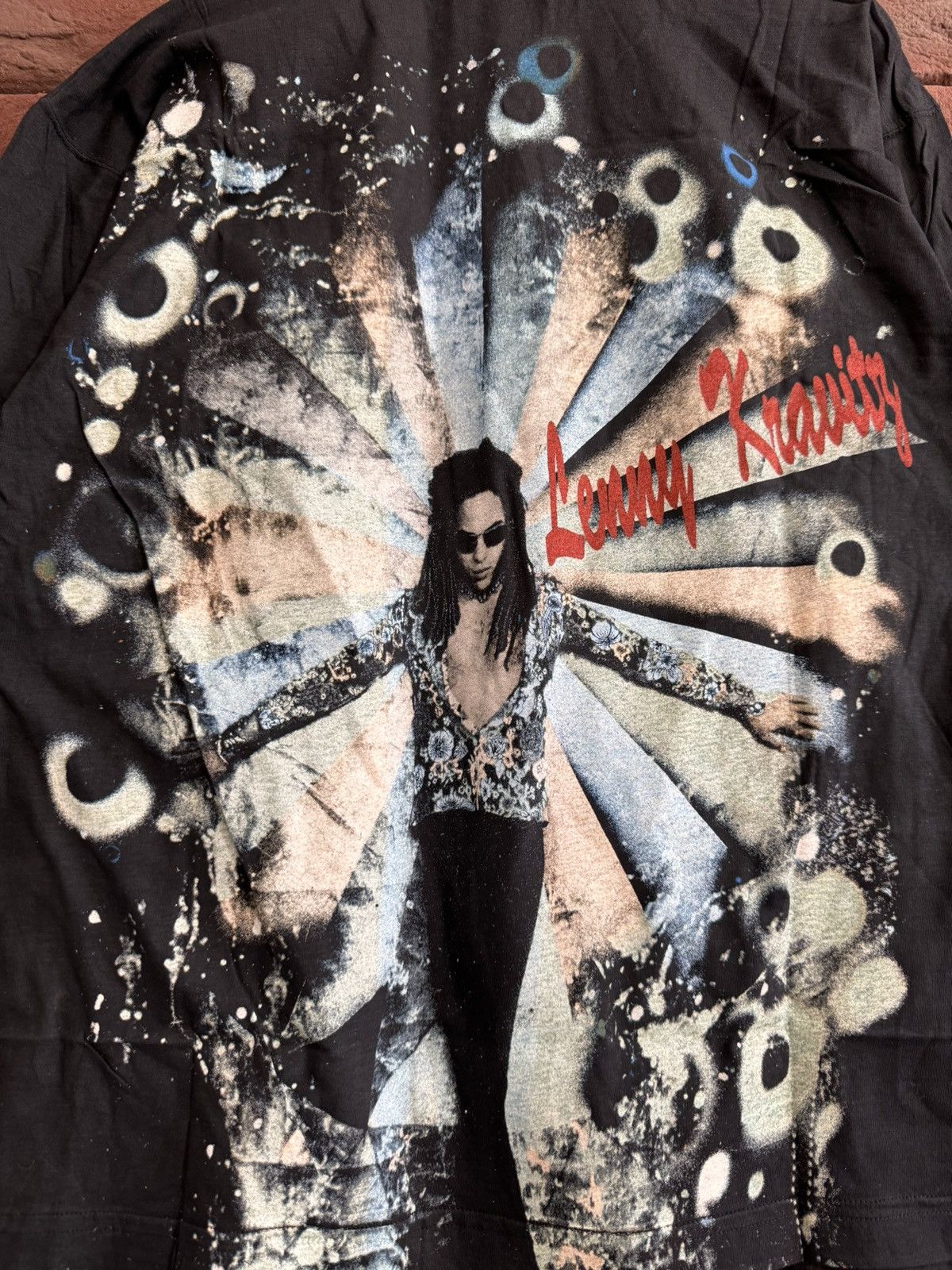 Band Tees Rare 90s Lenny Kravitz Vintage All Over Print Band Tshirt Size US L / EU 52-54 / 3 - 3 Thumbnail