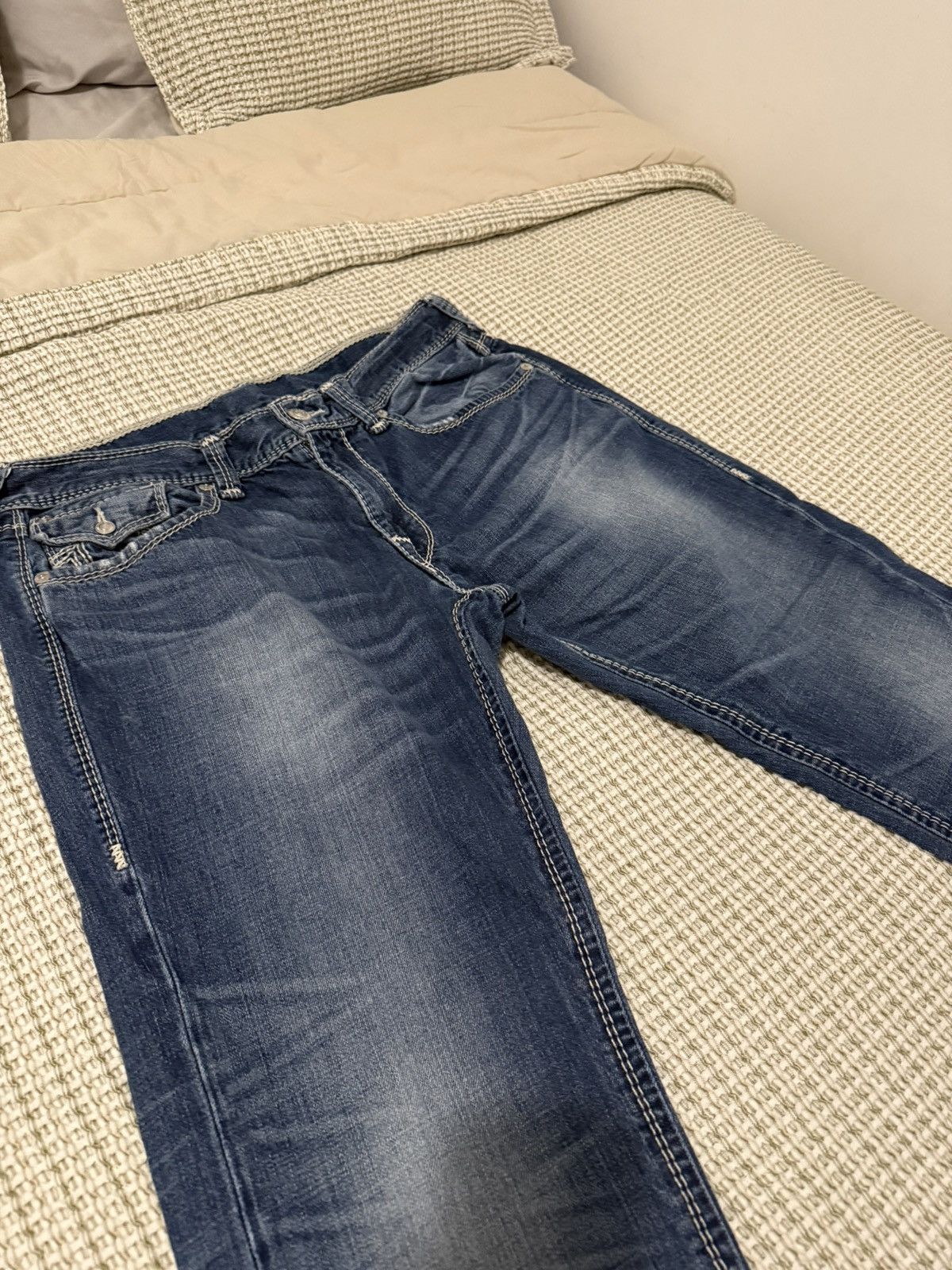 True Religion True Religion Double Stitch Denim Jeans Size US 38 / EU 54 - 3 Thumbnail