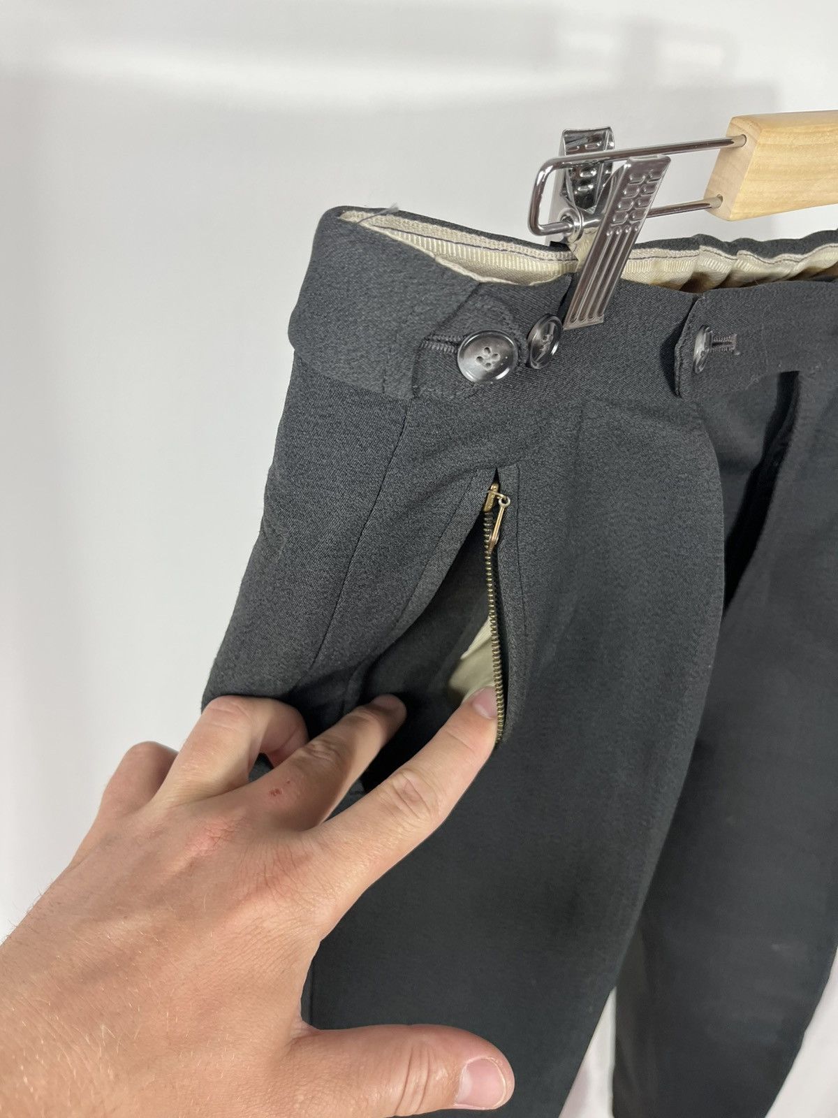 Vintage Vintage Military Riding Pants With Stirrup-Style Hem Black Size US 32 / EU 48 - 7 Thumbnail