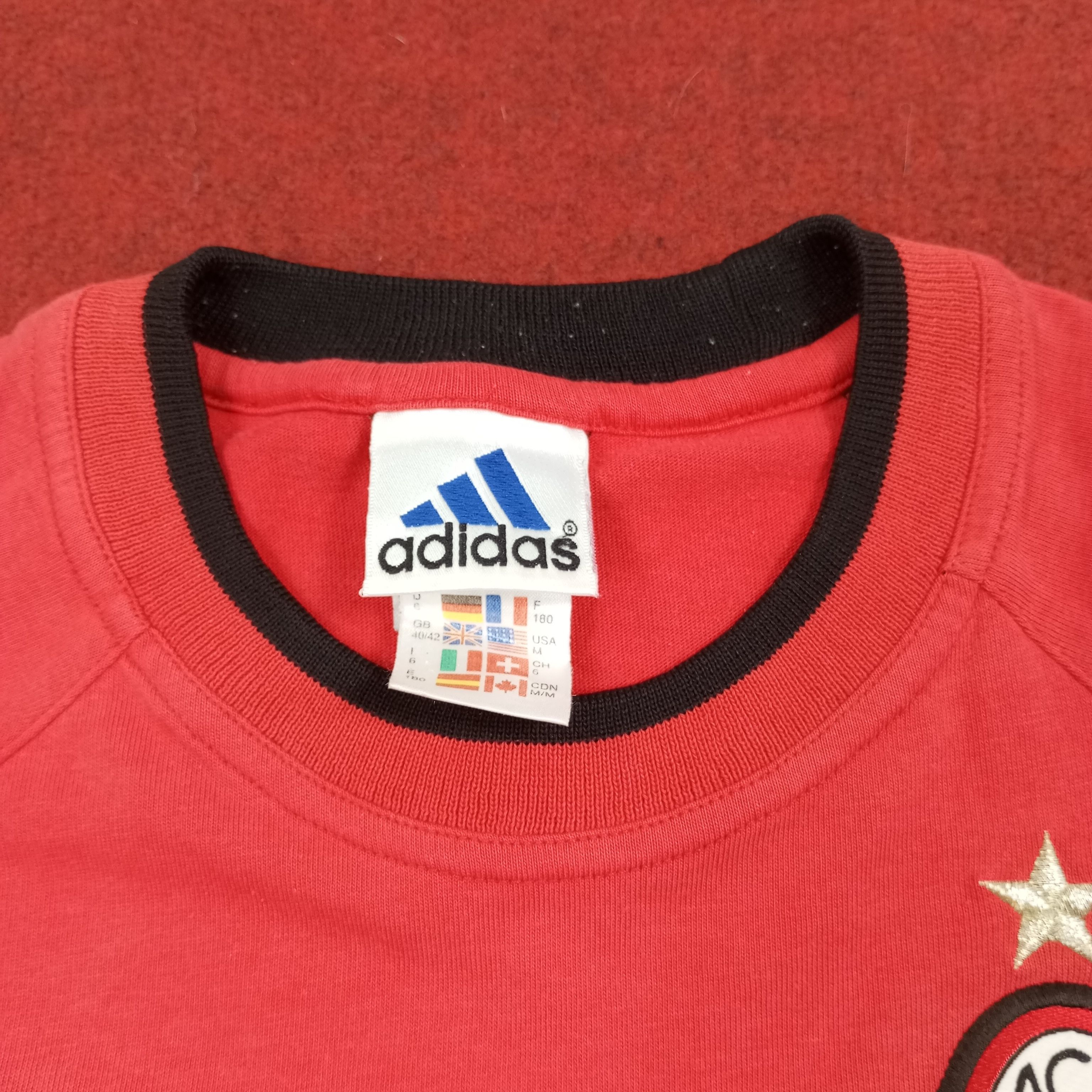 Adidas × Vintage Adidas AC Milan Opel Soccer Football Club Tshirt Size US XL / EU 56 / 4 - 6 Thumbnail