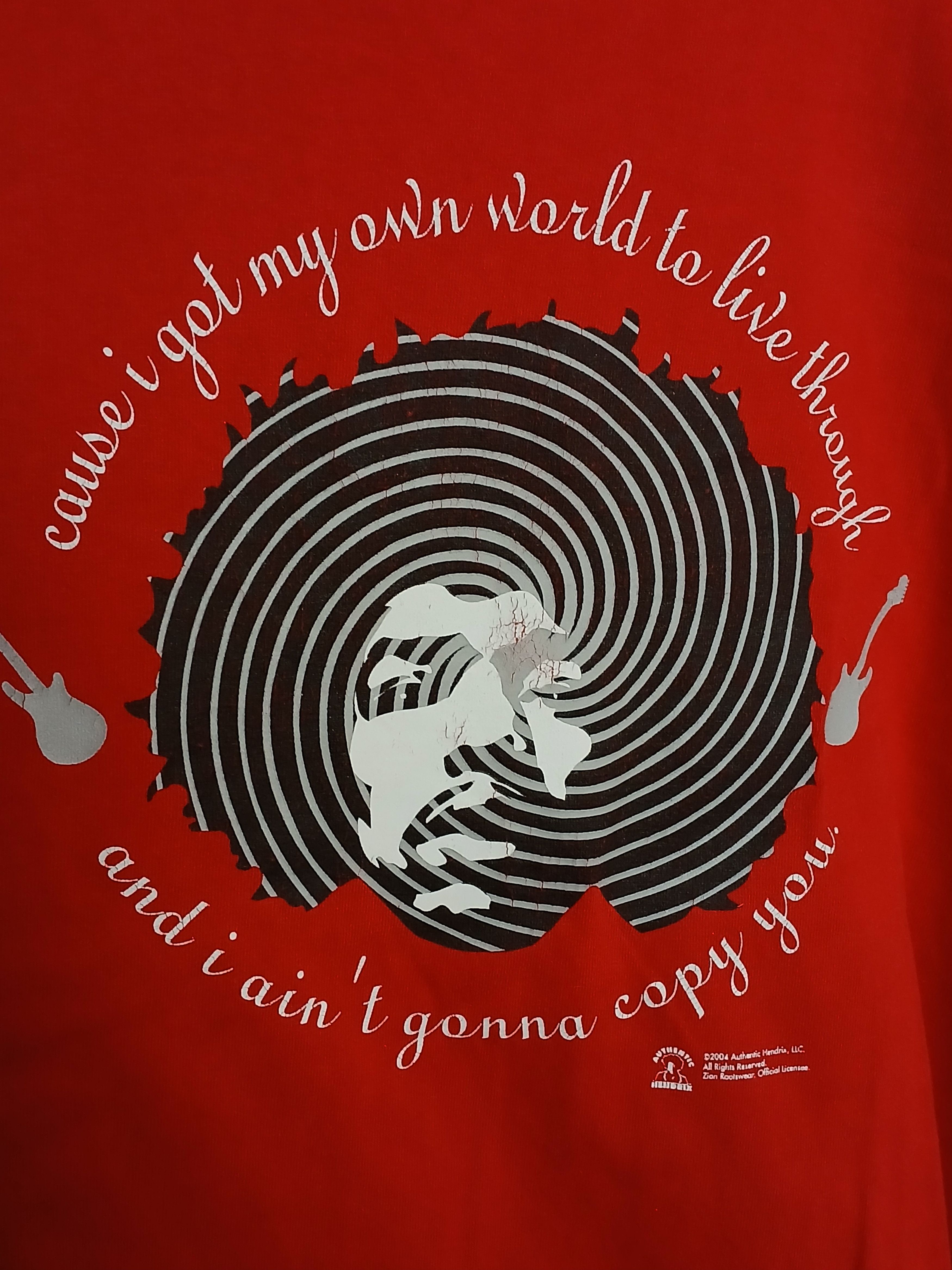 Jimi Hendrix × Vintage Vintage 2004 Jimi Hendrix T-Shirt Size US XL / EU 56 / 4 - 3 Thumbnail