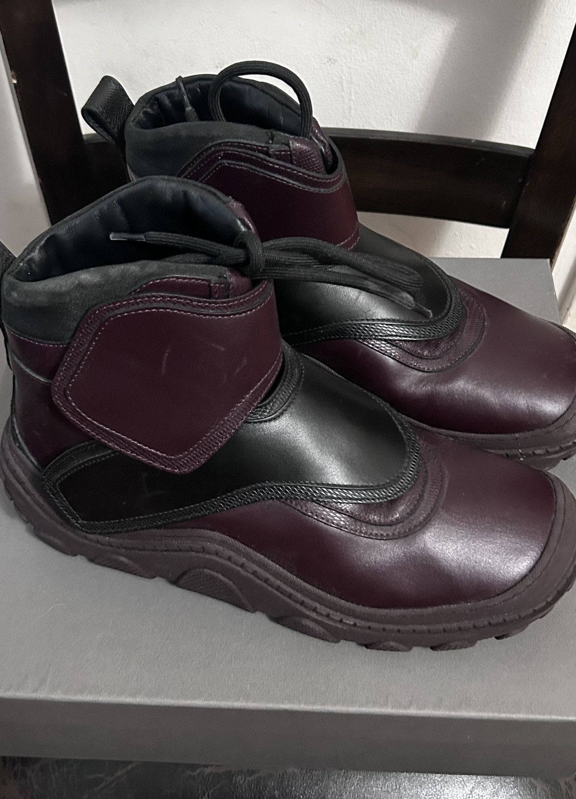 Kiko Kostadinov Kiko Kostadinov Burgundy Tonkin Boots Size US 9 / EU 42 - 2 Thumbnail