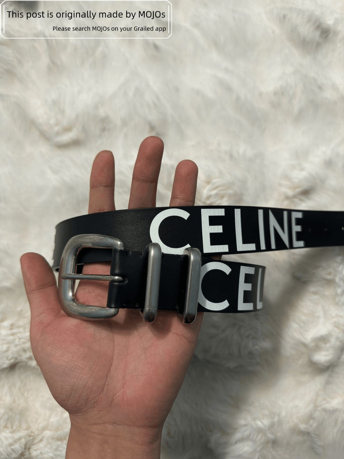 Celine Sz 80 Celine Logo Print Belt Size ONE SIZE - 1 Thumbnail
