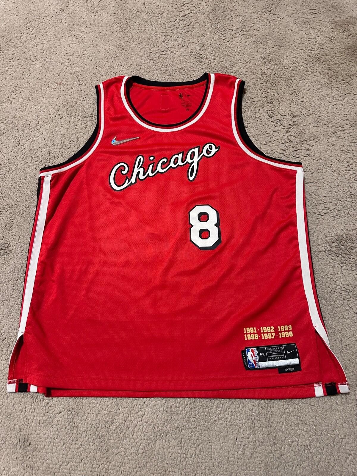 Nike Nike Chicago Bulls Zach Lavine City Edition Jersey 2021-22 Size US XXL / EU 58 / 5 - 3 Thumbnail