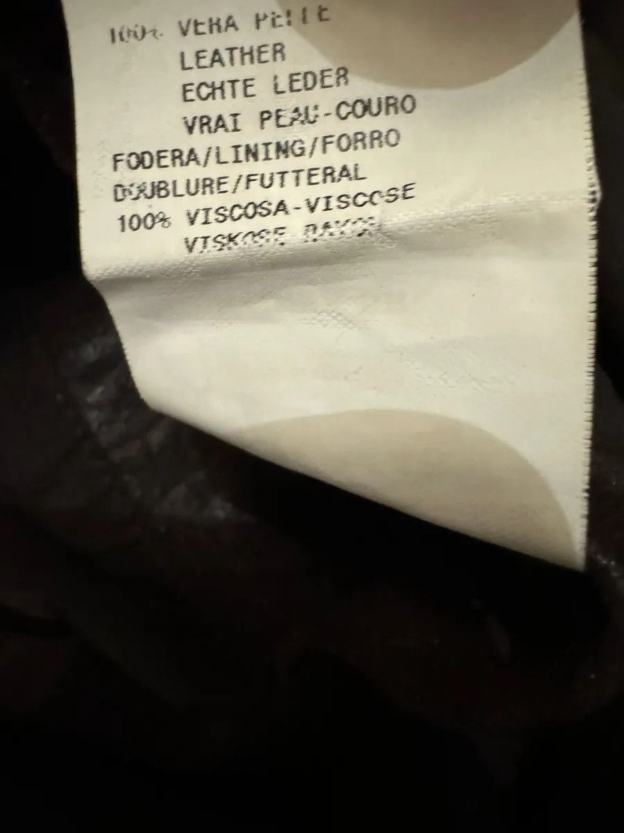 Emporio Armani FW2005 Emporio Armani Brown Crocodile Effect Textured Leather Jacket Size US M / EU 48-50 / 2 - 6 Thumbnail
