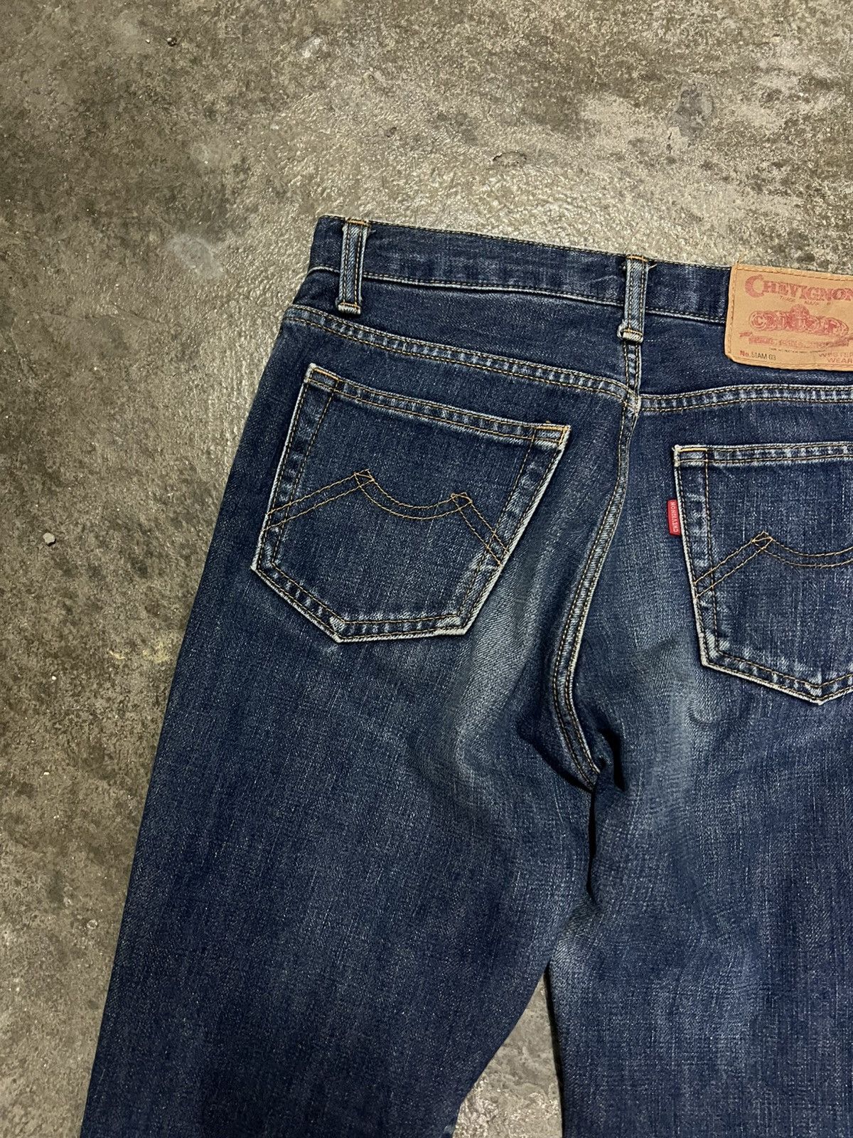 Japanese Brand 💥Flare💥Vintage 90’s Chevignon Distress Jean Size US 28 / EU 44 - 15 Thumbnail