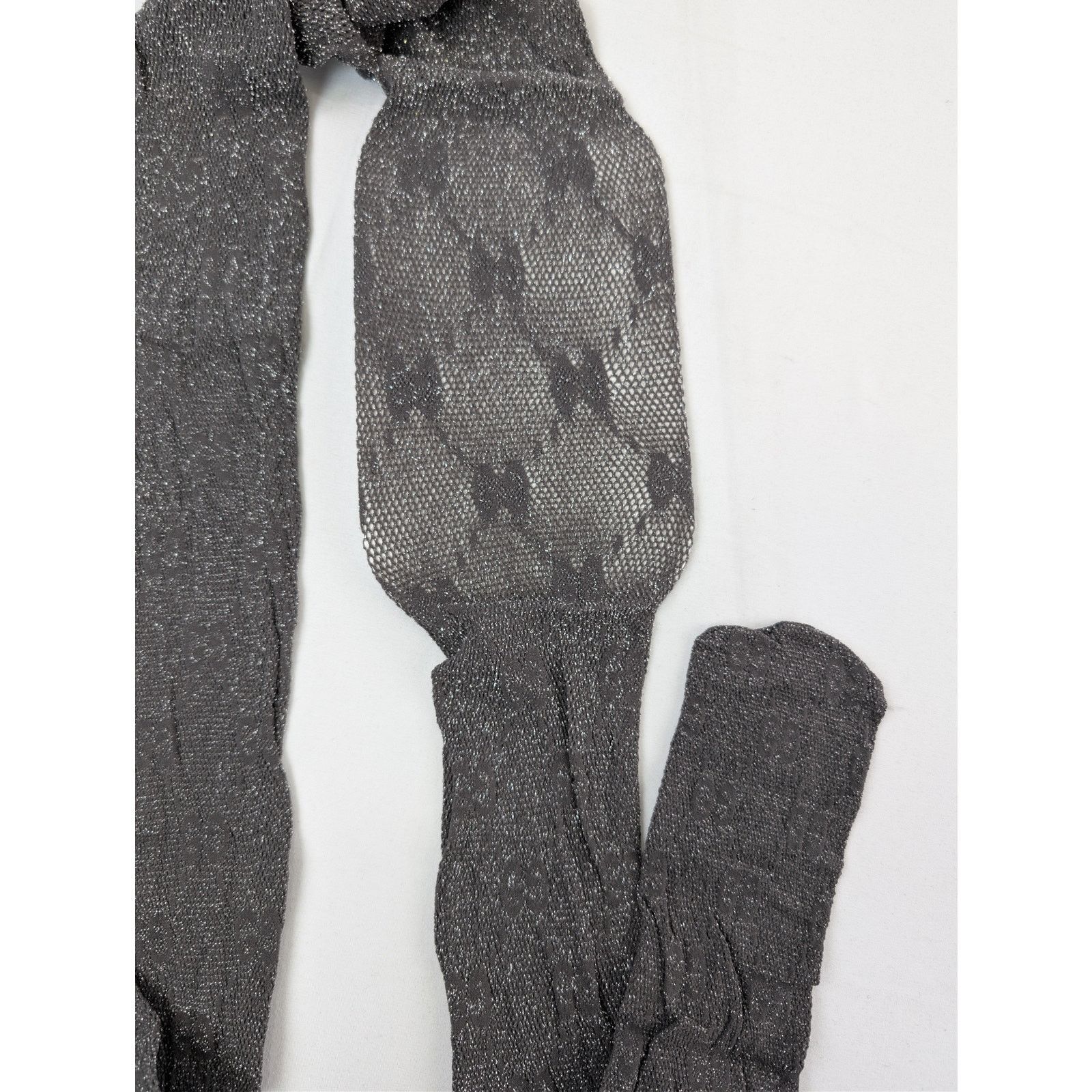 Gucci o1rshd1 Size: M / GG Knit Tights in Gray Size ONE SIZE - 9 Thumbnail