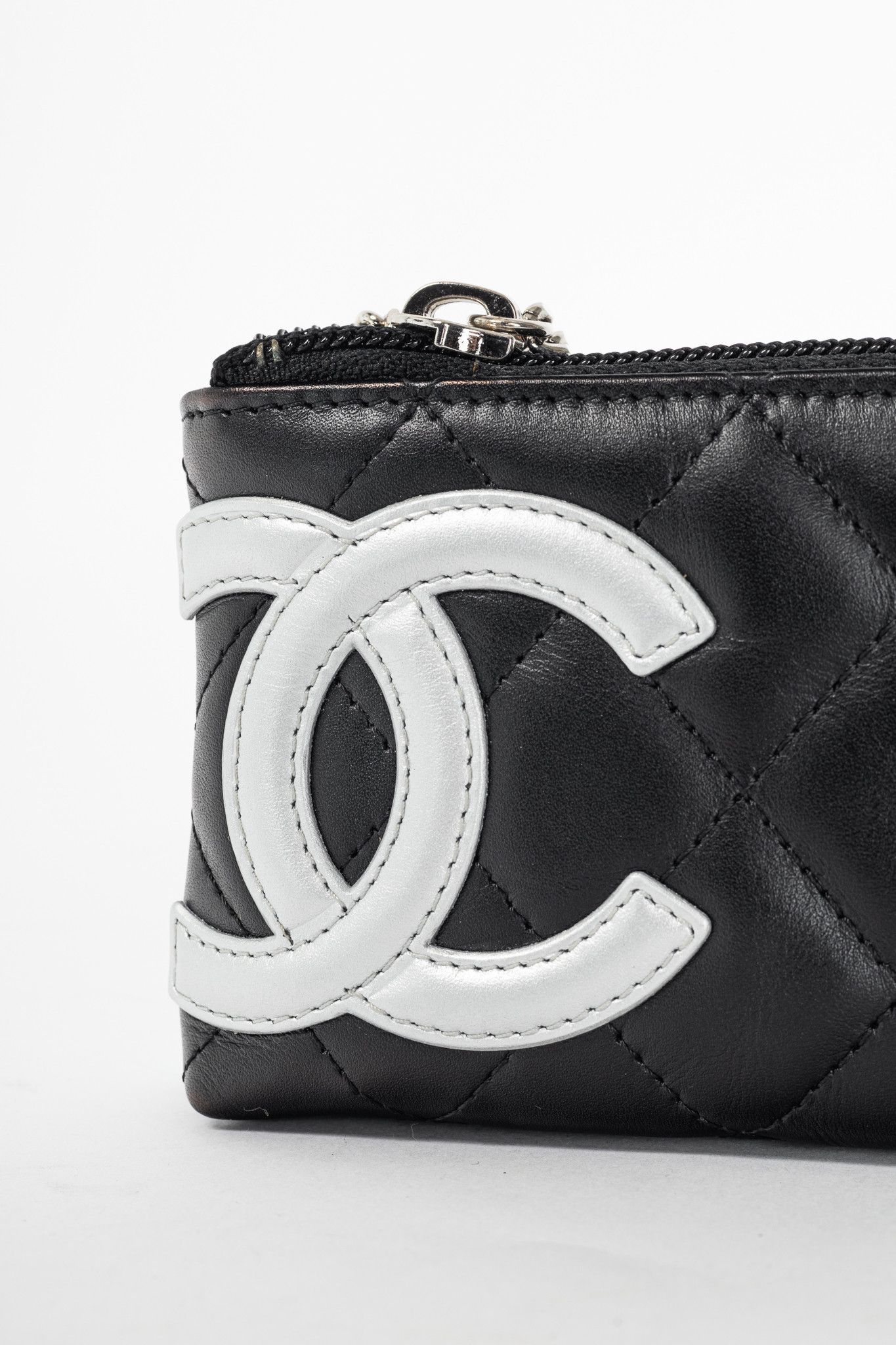 Chanel Chanel 12C Noir & Argen Cambon CC Quilted Card Case Size ONE SIZE - 5 Thumbnail