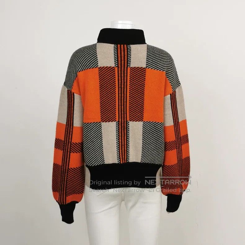 Hermes Hermes Gezi Flower Cashmere Plaid Colorful Knit Sweater wi Size XS / US 0-2 / IT 36-38 - 2 Thumbnail