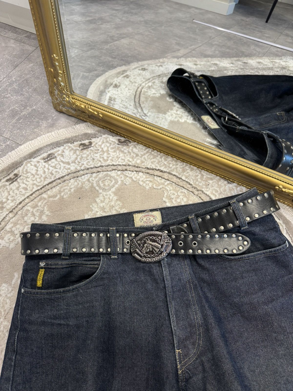 Japanese Brand 00’s Cowboy Belt STYLE FACE RARE Y2K BELT VINTAGE Size ONE SIZE - 2 Thumbnail