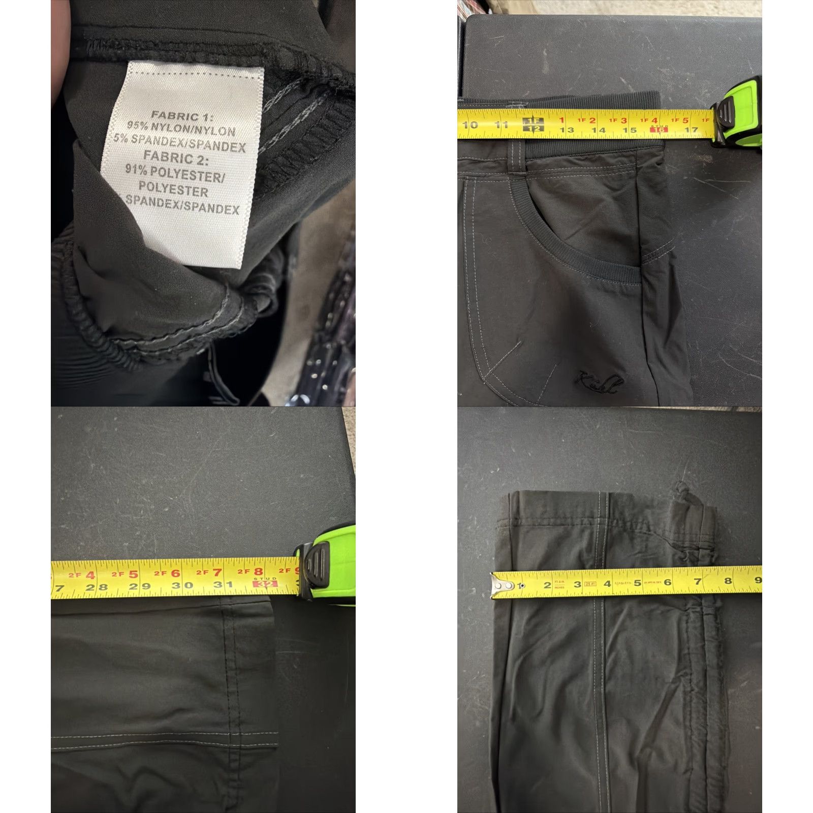 Vintage KuhL Womens Pants Cargo Black 4 Straight Leg Lightweight Outdoor EUC Size 27" / US 4 / IT 40 - 8 Thumbnail
