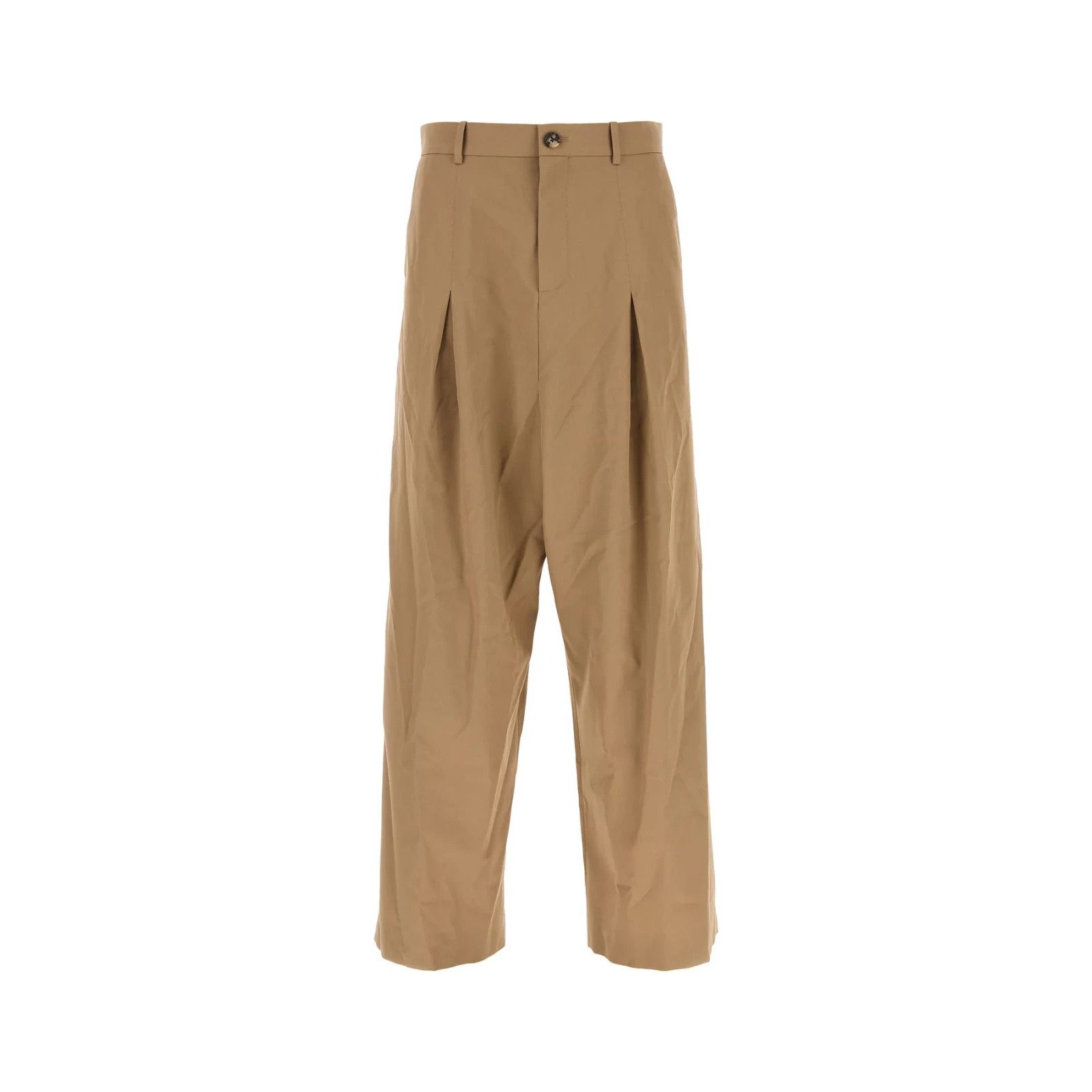 Loewe LOEWE Camel Brown Cotton Wide-Leg Pants New & Authentic (Men Size US 36 / EU 52 - 1 Thumbnail
