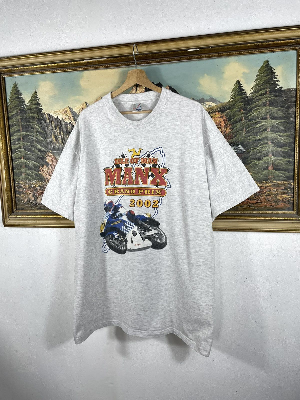 Vintage × Yamaha Vintage 2002 00s Isle Of Man Racing T-Shirt Motorcycle Tee Size US XXL / EU 58 / 5 - 2 Thumbnail