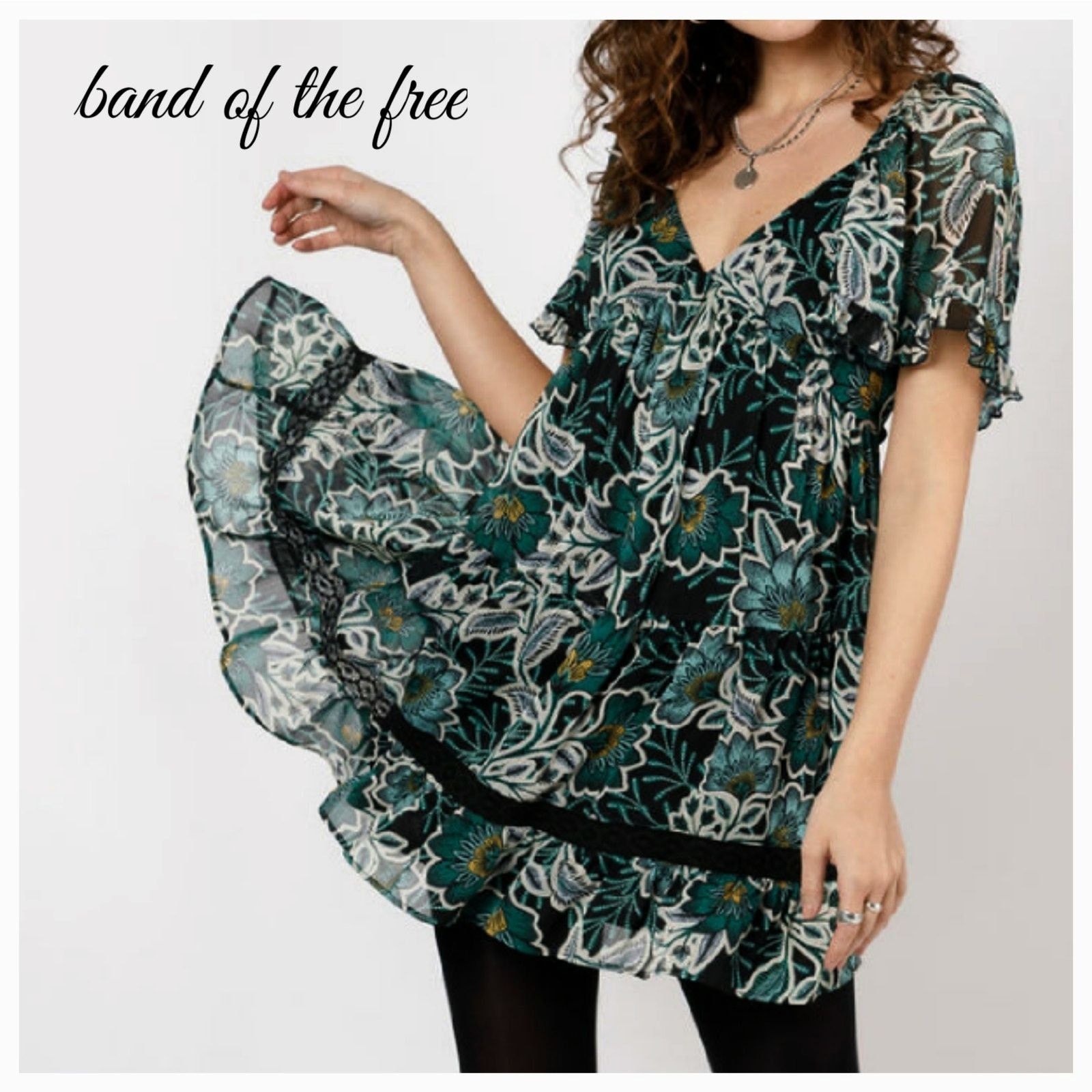 Other NWT B.O.G. Band of the Free Maisie Floral Dress Sz. XS [2] Size XS / US 0-2 / IT 36-38 - 1 Thumbnail