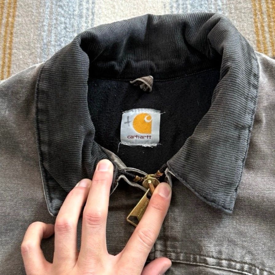Carhartt VINTAGE Carhartt Santa Fe Quilt Lined Jacket XL Gray 90s Western Workwear Bomber Mens Size US XL / EU 56 / 4 - 4 Thumbnail