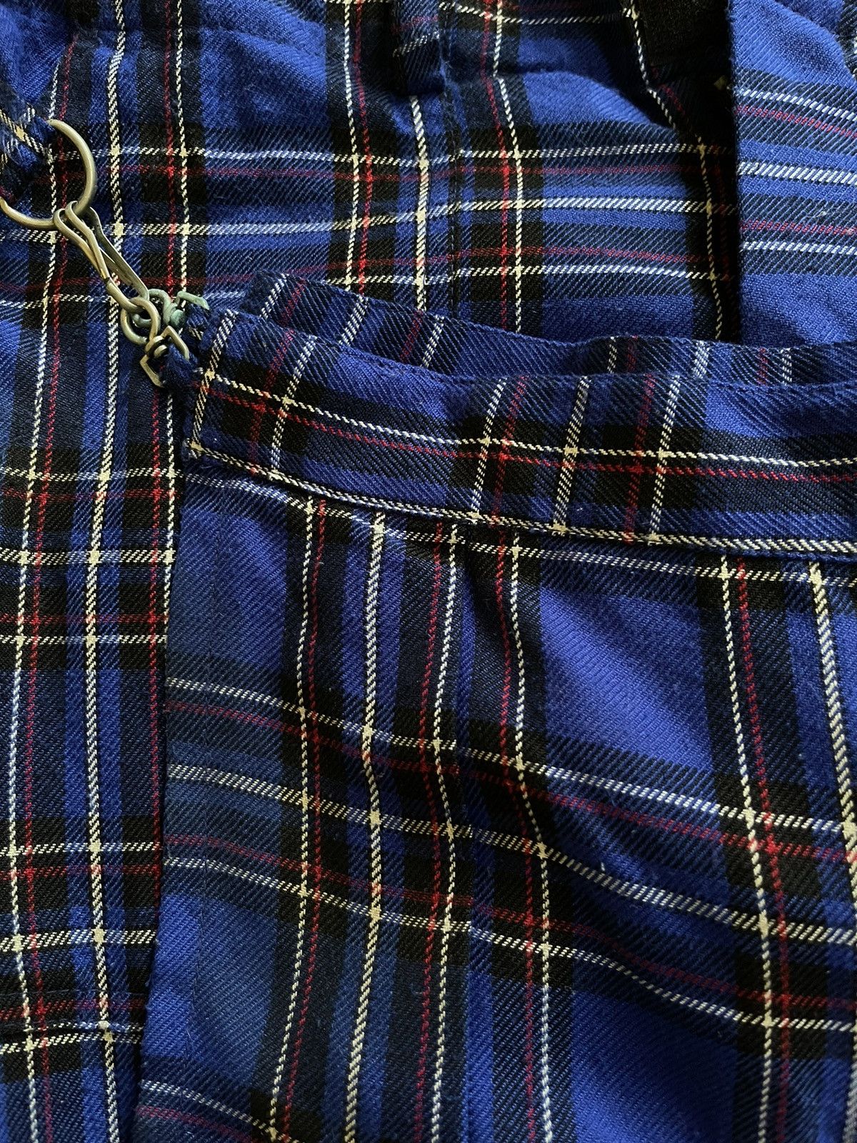 If Six Was Nine × Le Grande Bleu (L.G.B.) × Seditionaries Sexy Dynamite London Original Tartan Bondage Pant With Skirt Size US 33 - 11 Thumbnail