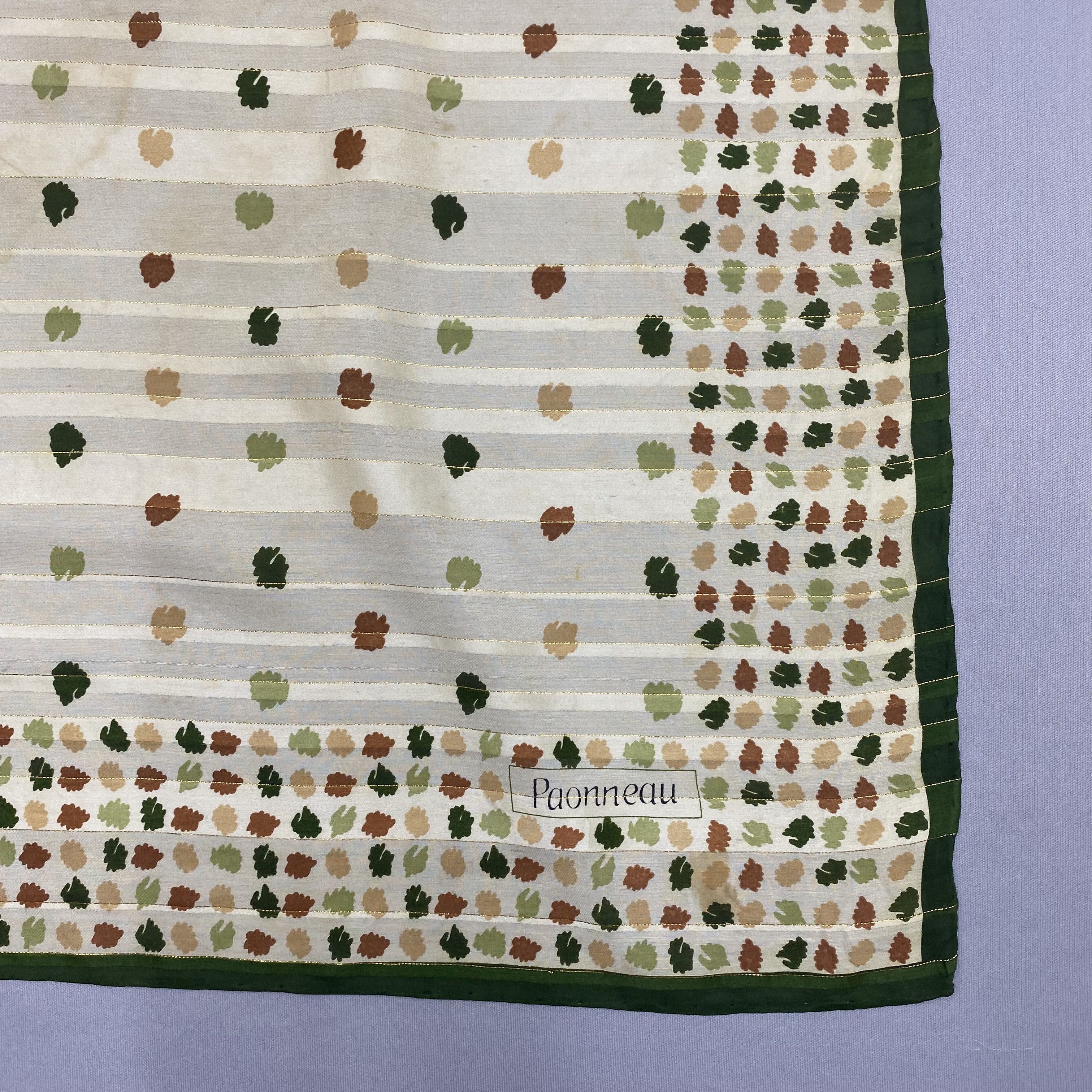 Japanese Brand Vintage Paonneau SILK Scarf Twill Stole Wraps Scarves Size ONE SIZE - 8 Thumbnail