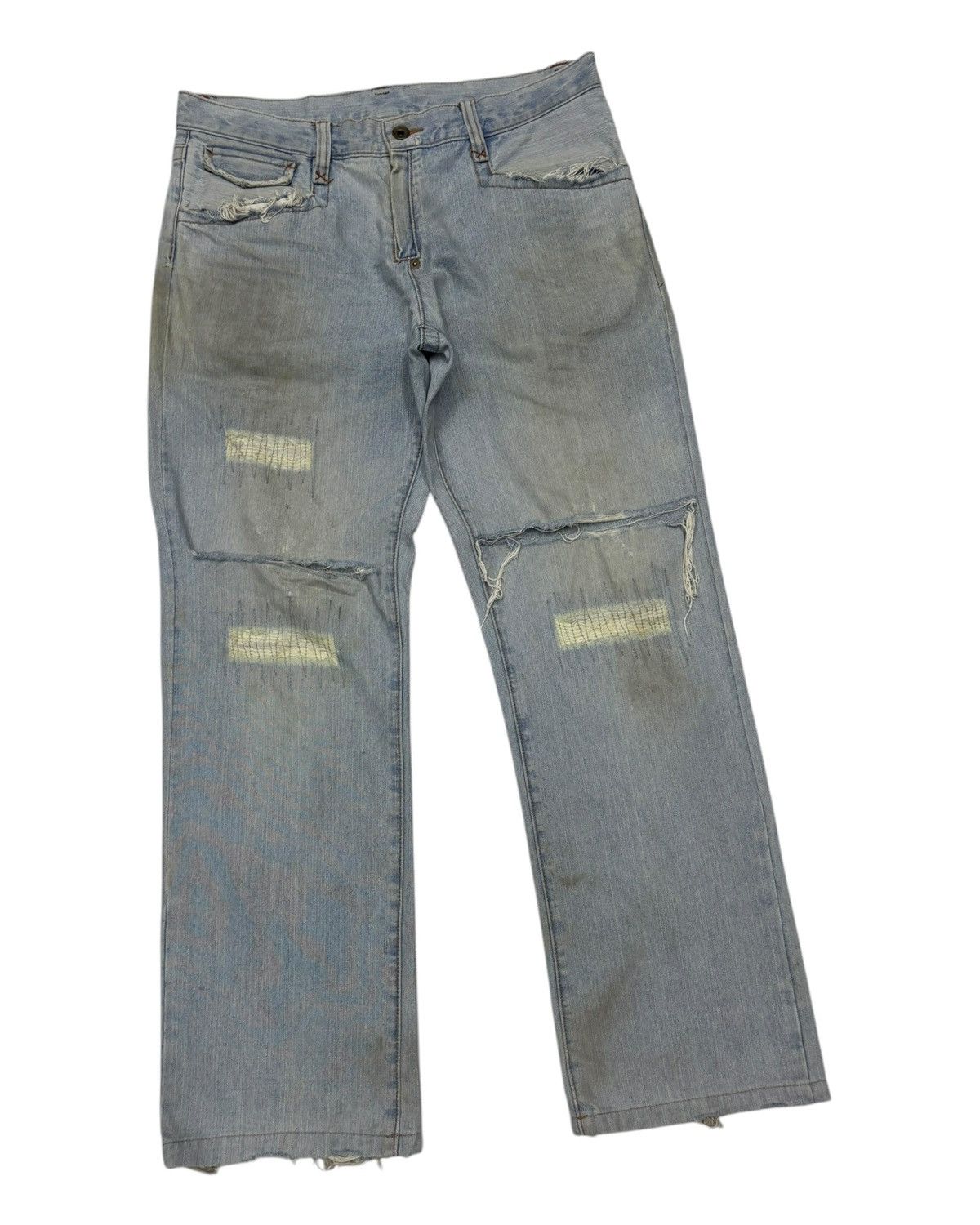 Comme Ca Ism THRASHED Comme Ca Ism Ripped Distressed Denim Jeans I6W9 Lgb Size US 34 / EU 50 - 3 Thumbnail
