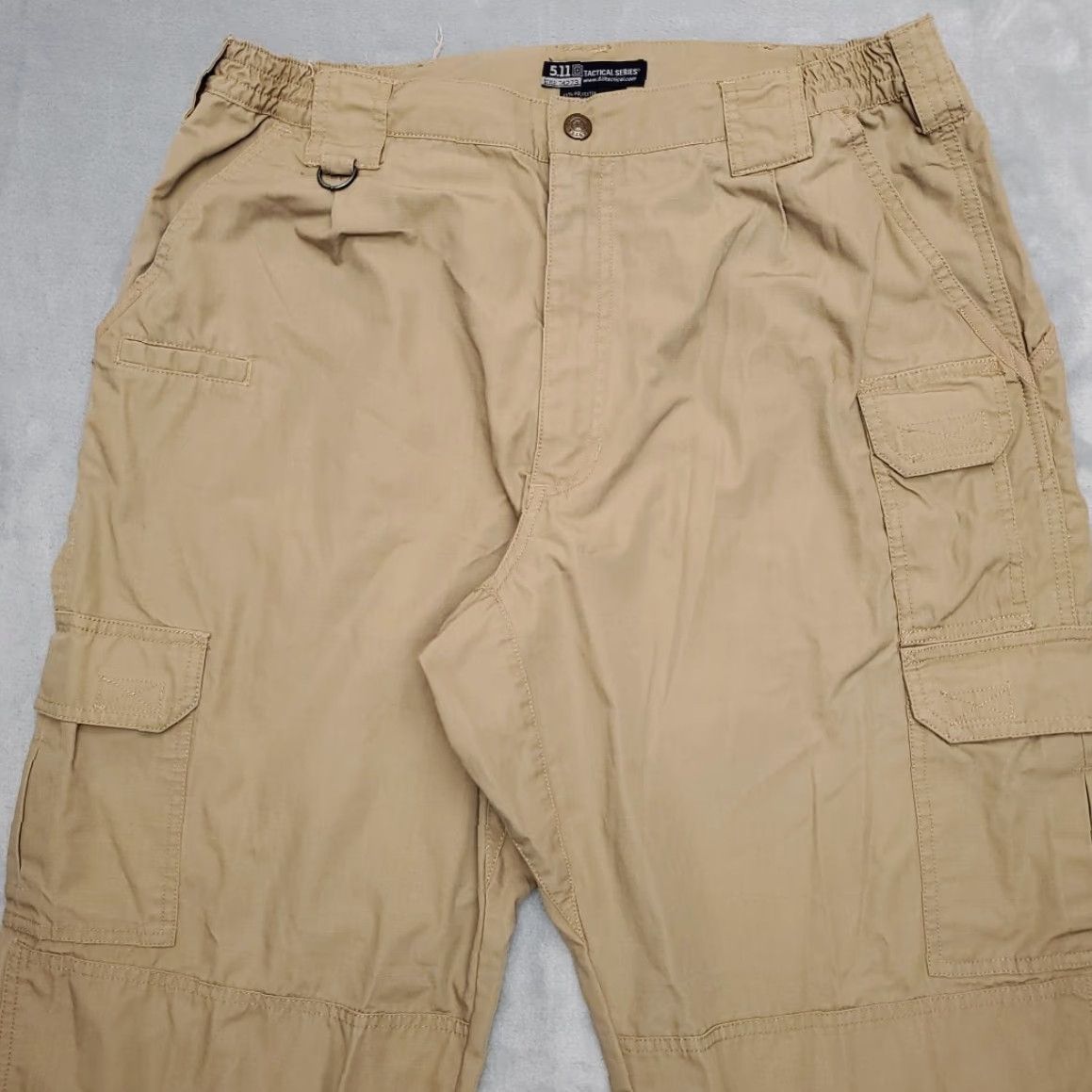 Vintage 5.11 Tactical Pants Men 36x34 Khaki Ripstop Cargo Flat Front Outdoor Utility Shirts? Size US 36 / EU 52 - 3 Thumbnail