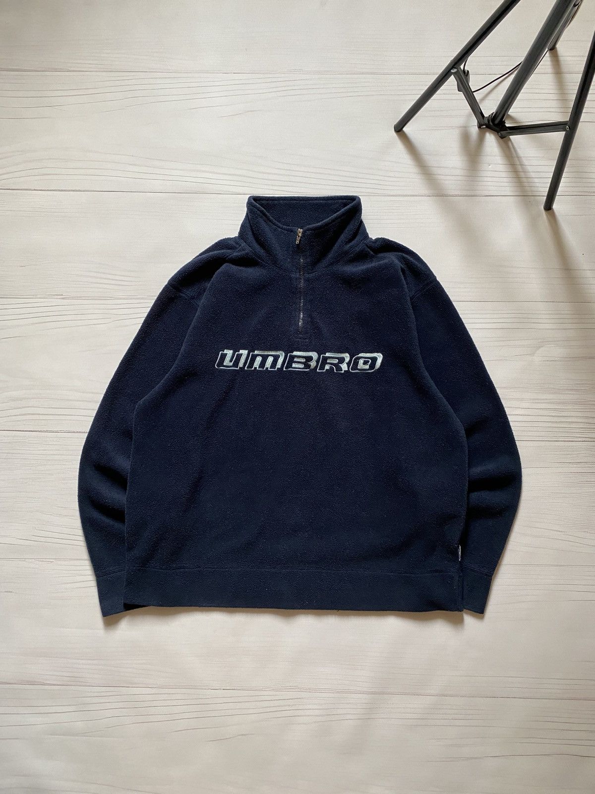 Umbro Vintage 00’s Umbro Embroidered Logo 1/3 zip fleece jacket Size US XL / EU 56 / 4 - 1 Thumbnail