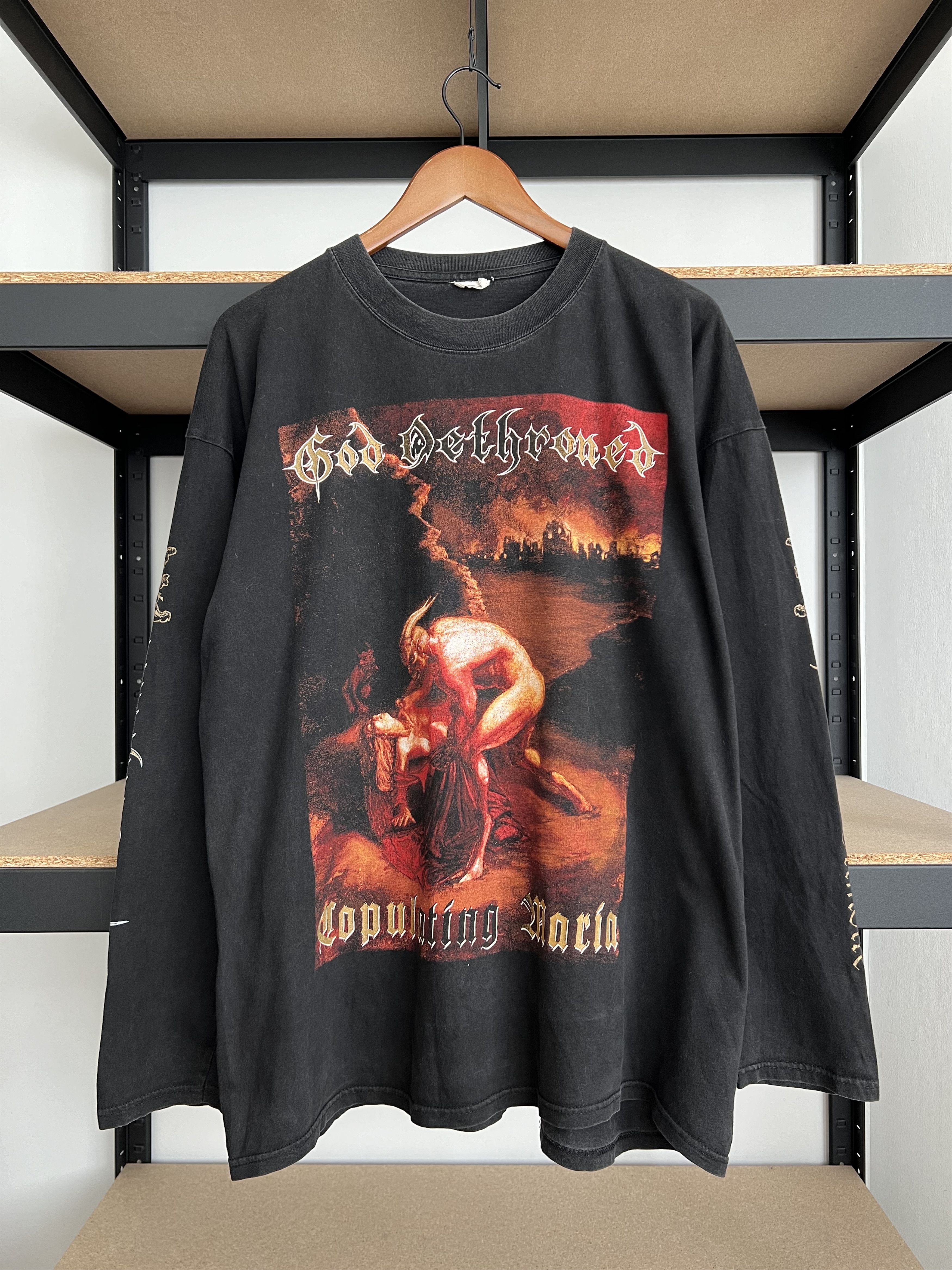 Band Tees Vintage 90s God Dethroned The Grand Grimoire Long Sleeve Size US XL / EU 56 / 4 - 2 Thumbnail