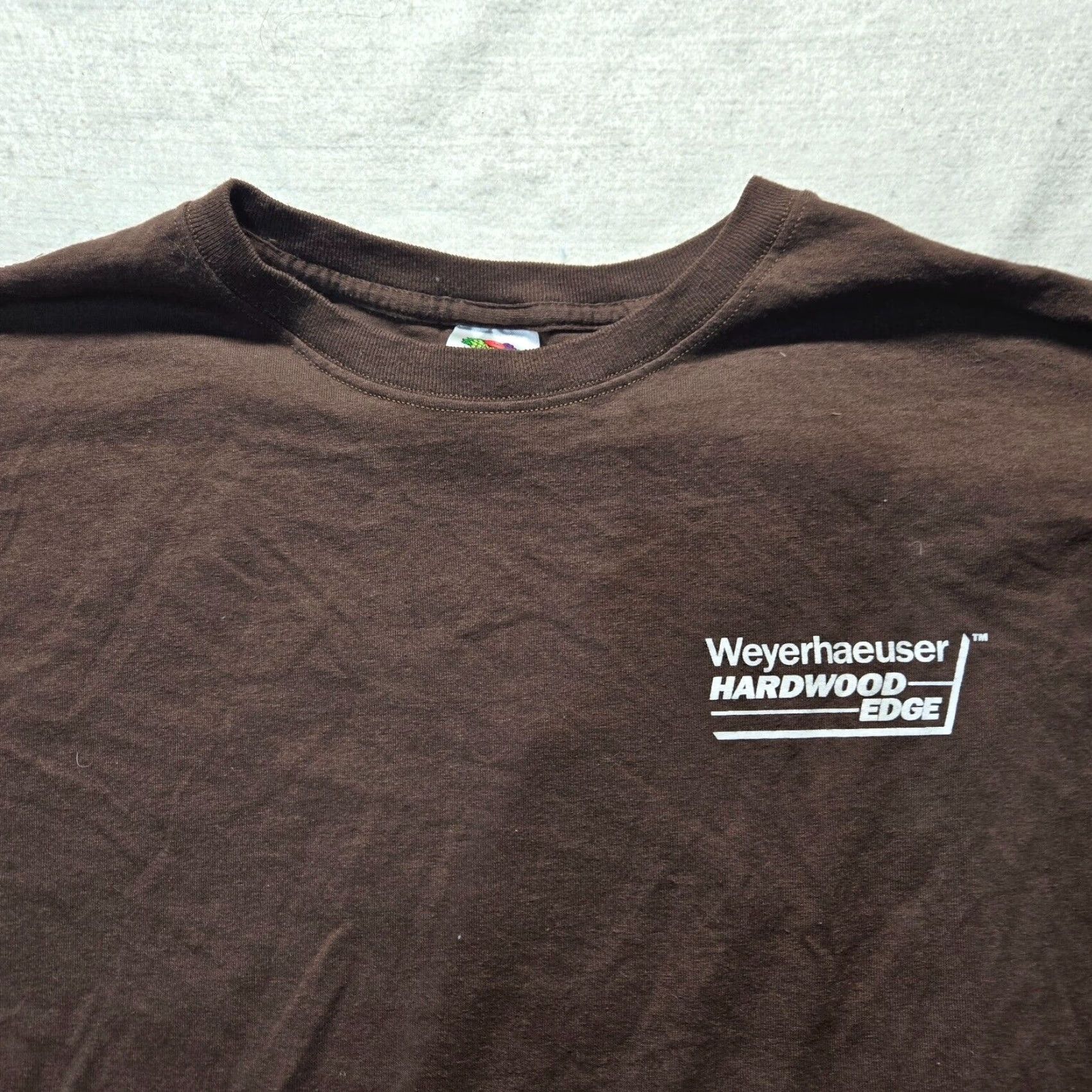 Vintage Weyerhaeuser Solid T-Shirt Adult XL Brown USA Lightweight Mens Size US XL / EU 56 / 4 - 3 Thumbnail