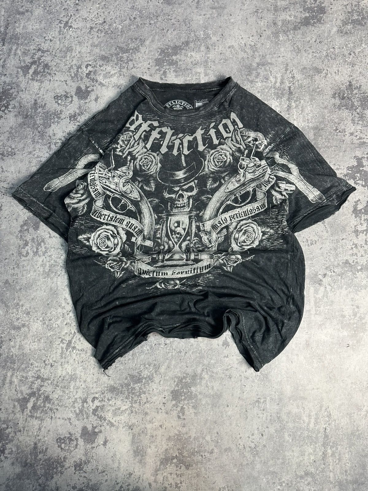 Affliction Crazy Affliction Skeleton vintage t-shirts size M Size US M / EU 48-50 / 2 - 1 Thumbnail