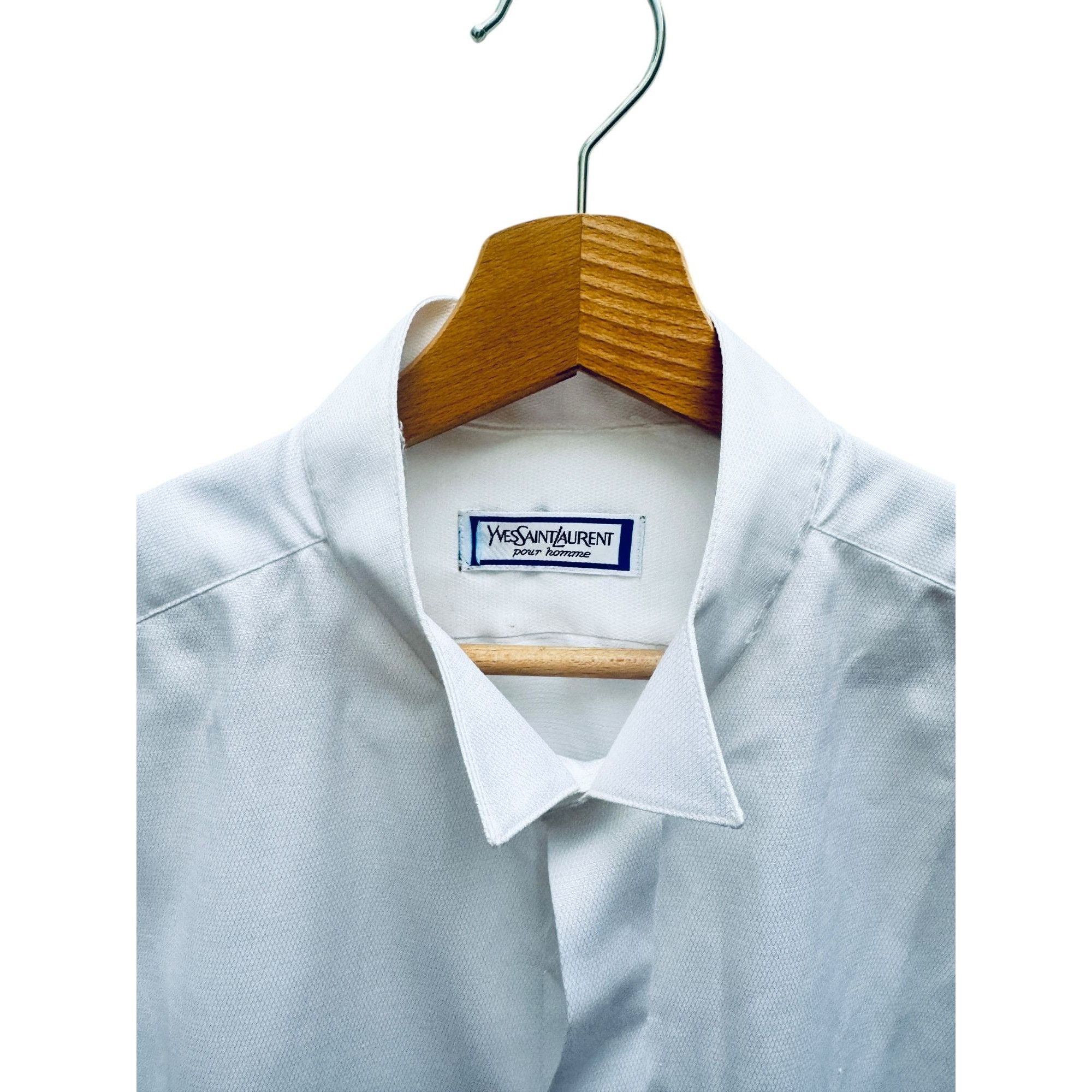 Yves Saint Laurent White Buttoned Shirt Size US XL / EU 56 / 4 - 2 Thumbnail
