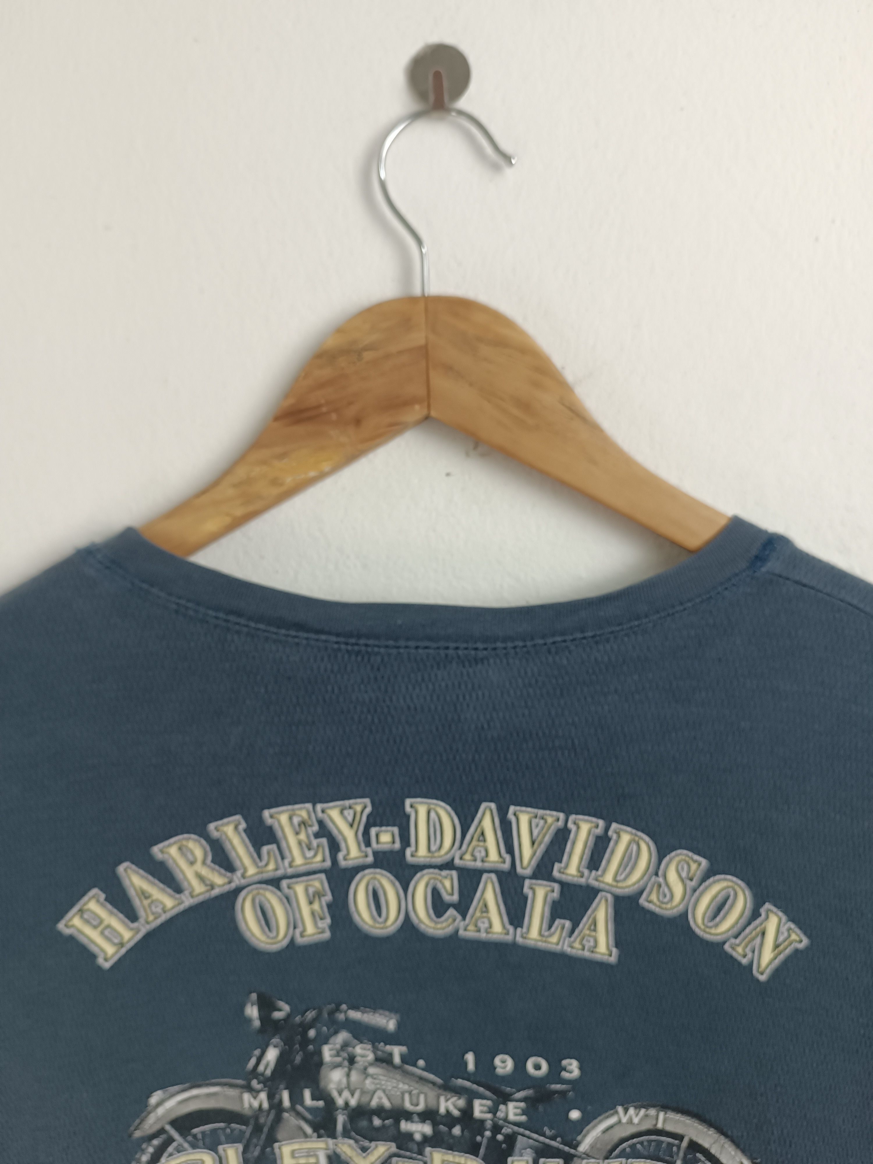 Harley Davidson VINTAGE Y2K HARLEY DAVIDSON OCALA FL VERY RARE CHOPPER MESH Size US XL / EU 56 / 4 - 14 Thumbnail