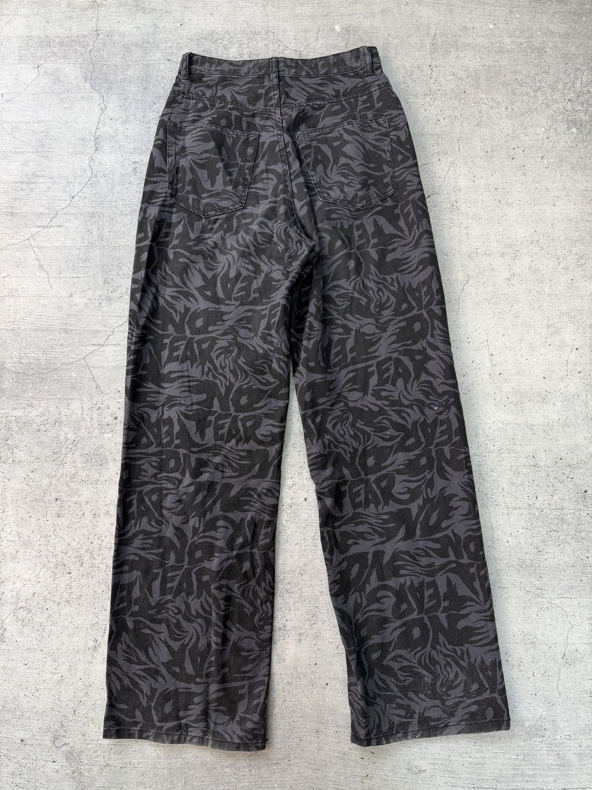 No Fear No Fear x H&M Monogram Printed Wide Denim Pants Jeans Size US 30 / EU 46 - 1 Thumbnail