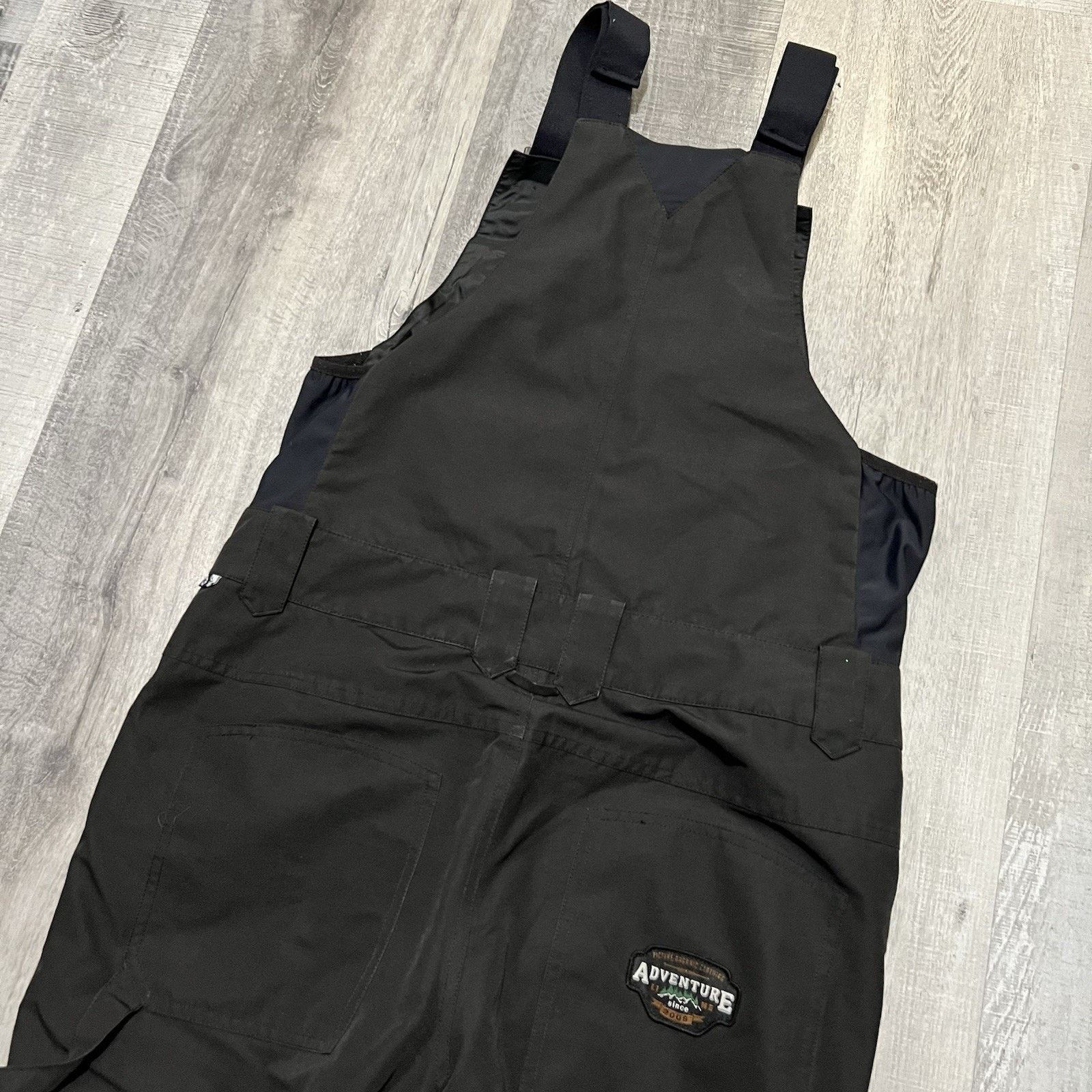 Other Picture Organic YAKOUMO Ski Bibs Black Snow Pants Outdoor Size 37" - 5 Thumbnail