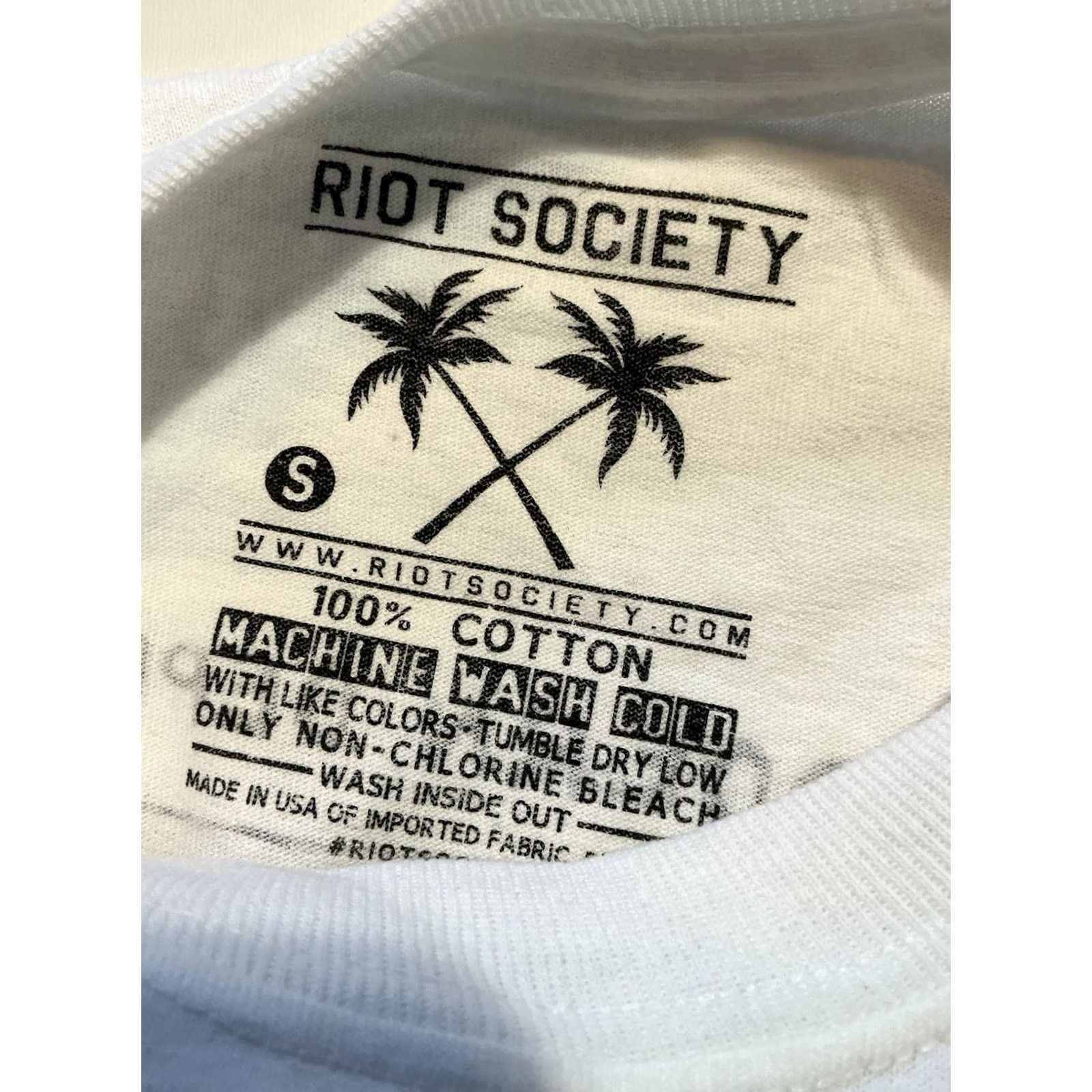 Marcs Riot Society Marc E. Bassy PMD Postmodern Depression L/S T-Shirt White Sz Small Mens Graphic Tee Size US S / EU 44-46 / 1 - 6 Thumbnail