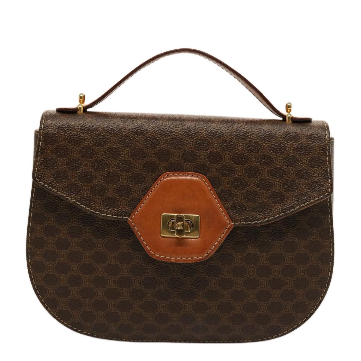 Celine CELINE Macadam Canvas Hand Bag Pvc Brown Size ONE SIZE - 2 Thumbnail