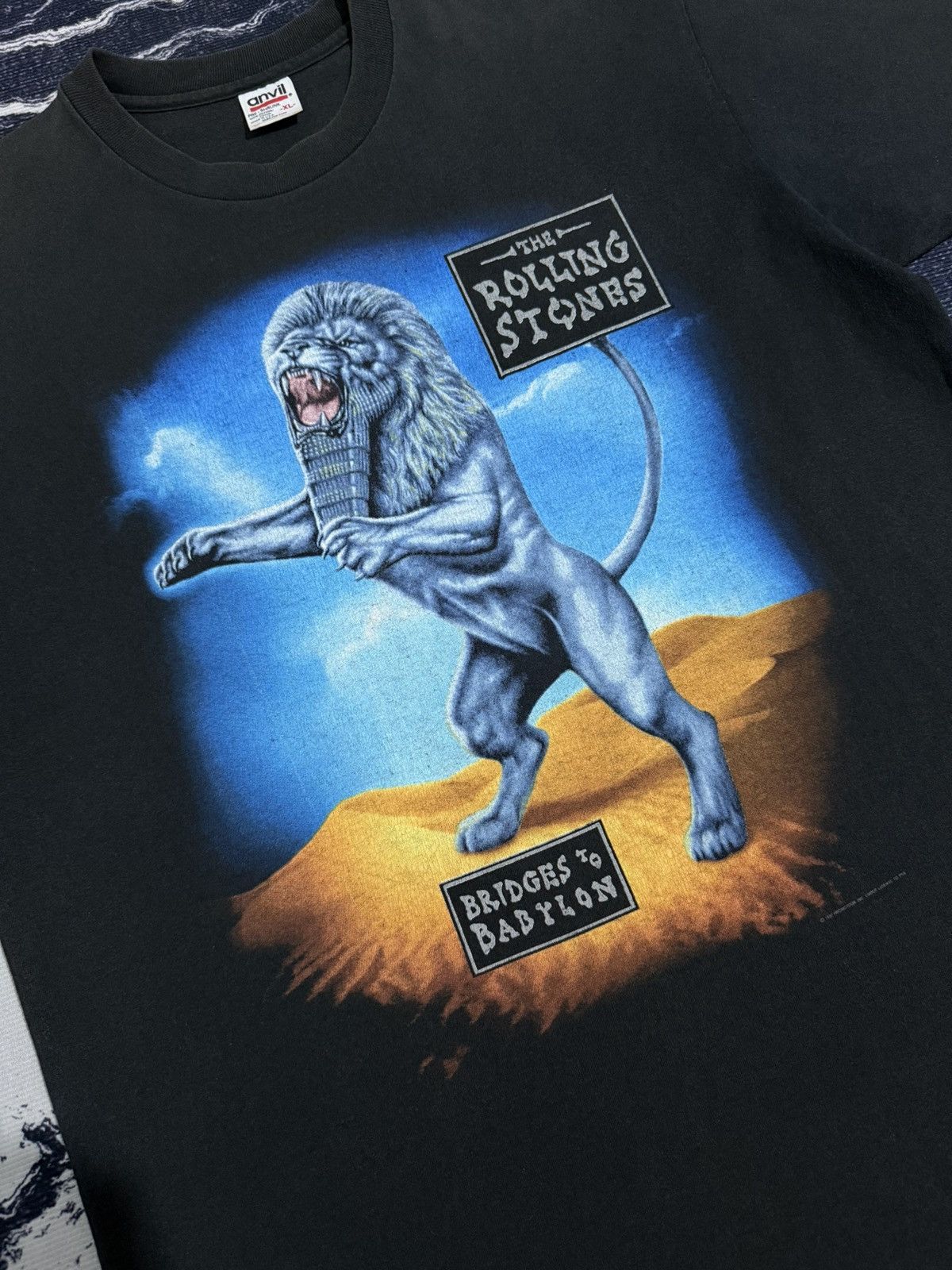 Band Tees Vintage rolling stones bridges to babylon world tour tshirt Size US XL / EU 56 / 4 - 8 Thumbnail