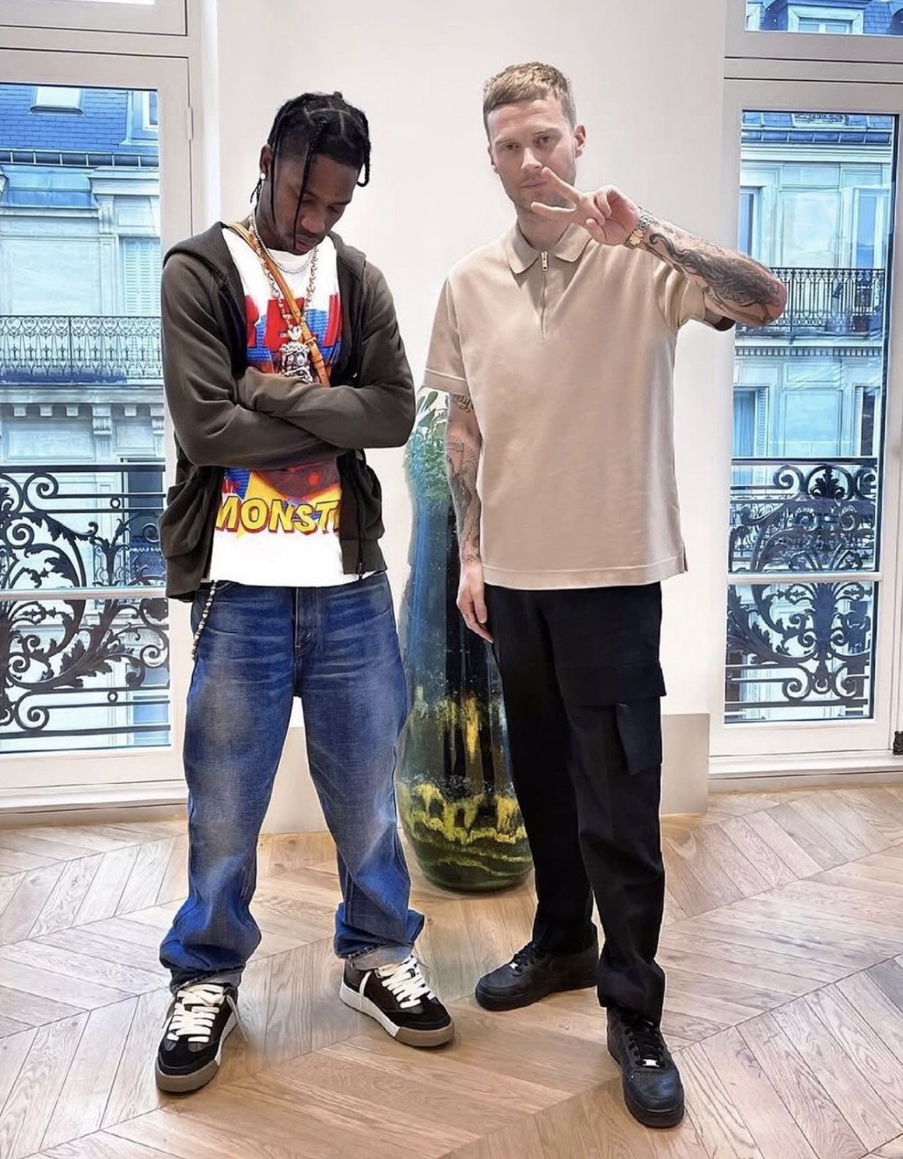 Dior × Travis Scott LOW TOP SNEAKERS (LIMITED EDITION 451/713) Size US 10 / EU 43 - 2 Thumbnail
