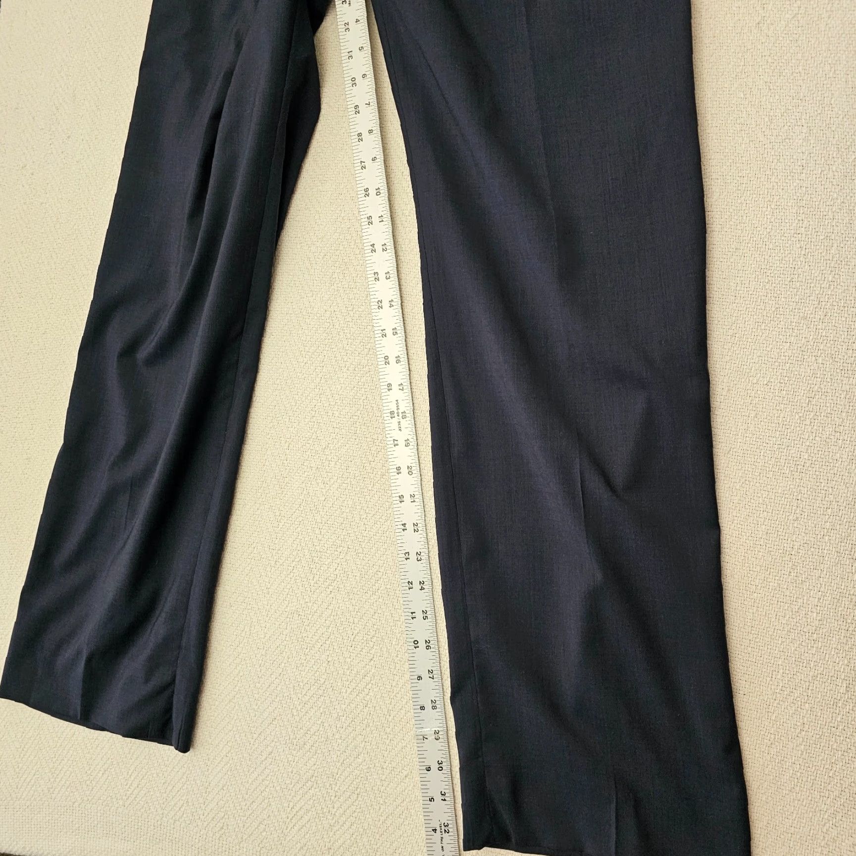 Paul Smith VINTAGE Paul Smith London Dress Pants Men L 44 Navy Straight Leg Suit Trousers Size 42R - 7 Thumbnail