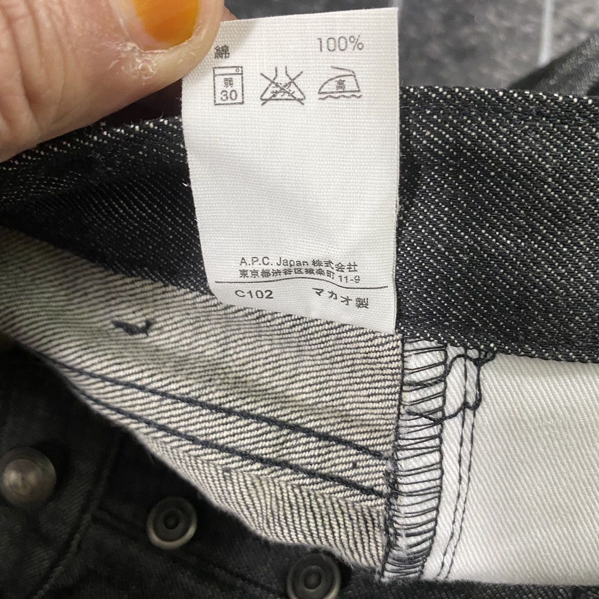 A.P.C. × If Six Was Nine A.p.c. Petit Standard Denim Non Selvedge Dark Grey Colour Size US 30 / EU 46 - 7 Thumbnail