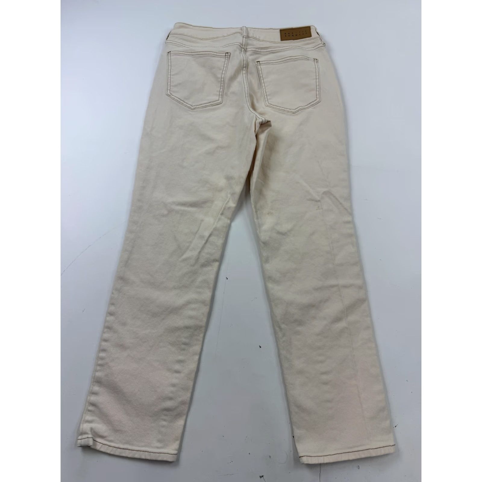 Pacsun PacSun Jeans Womens 26 White Light Wash Straight Leg Stretch Denim Casual Shirts? Size 26" / US 2 / IT 38 - 5 Thumbnail