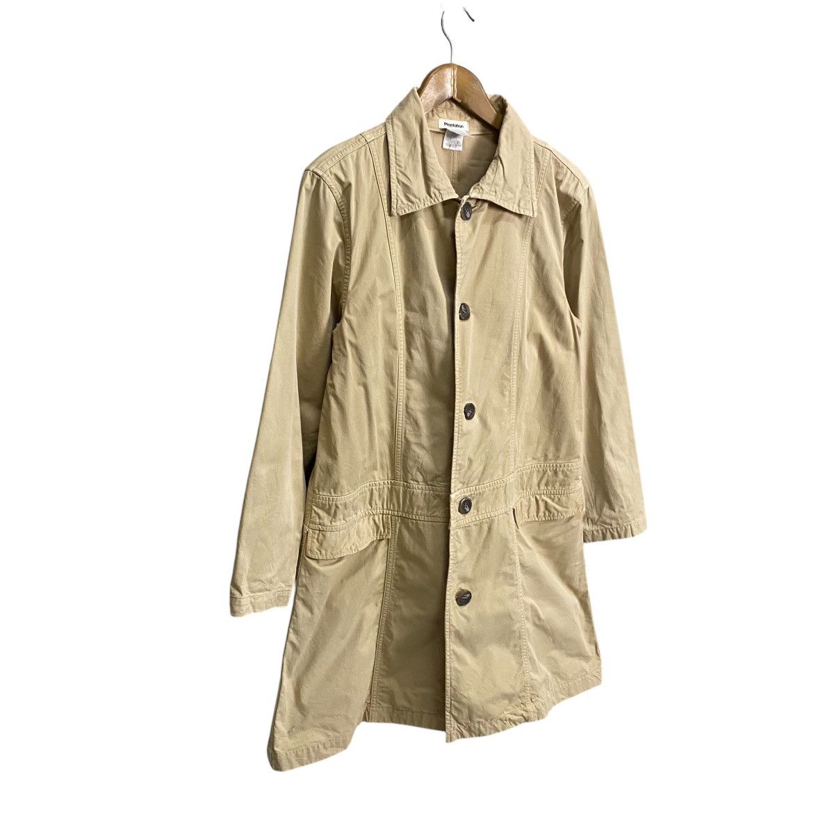 Designer × Issey Miyake × Japanese Brand Plantation by issey miyake trench coat stand collar Size US M / EU 48-50 / 2 - 2 Thumbnail