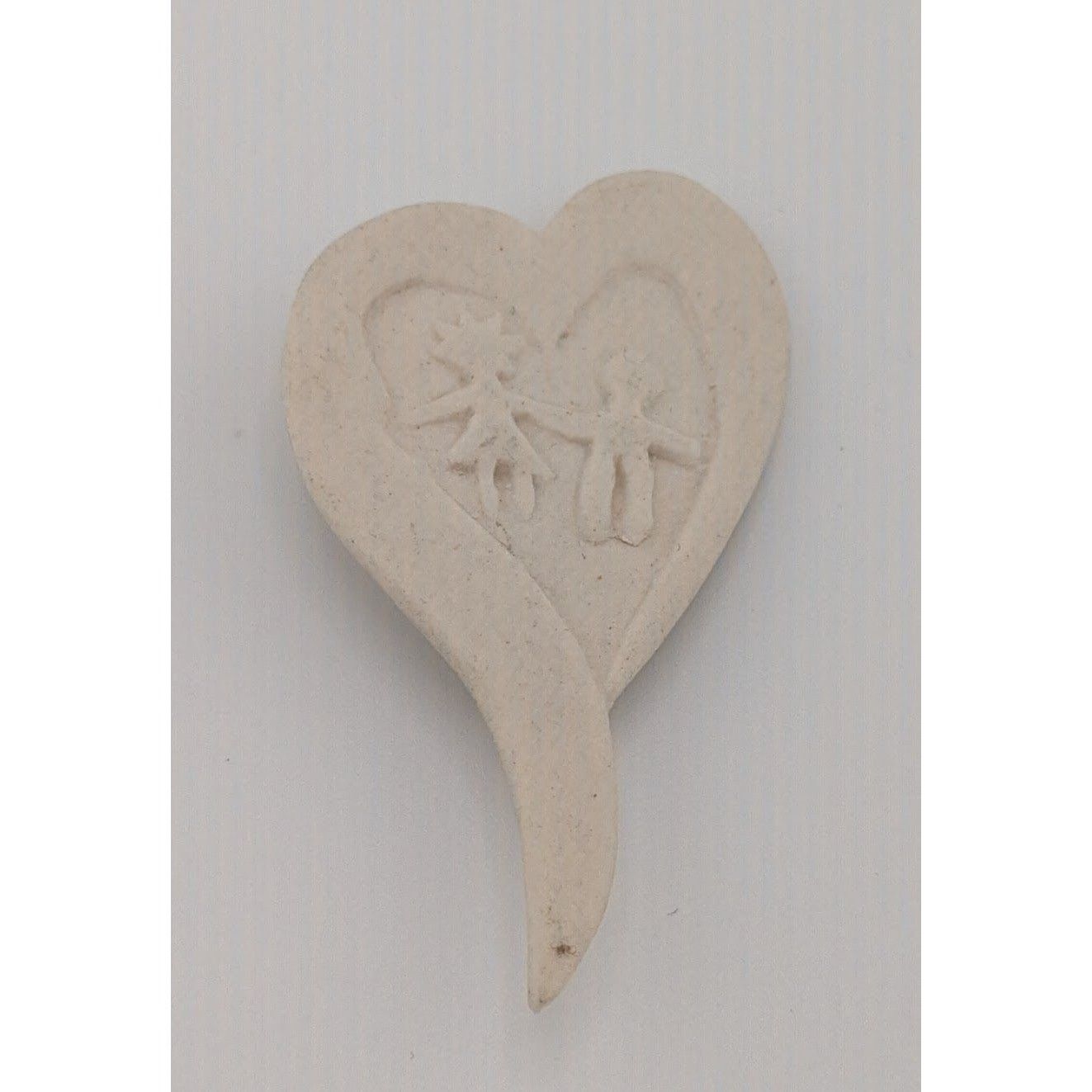 Other Vintage Handmade White Ceramic Kids In Heart Brooch Size ONE SIZE - 5 Thumbnail