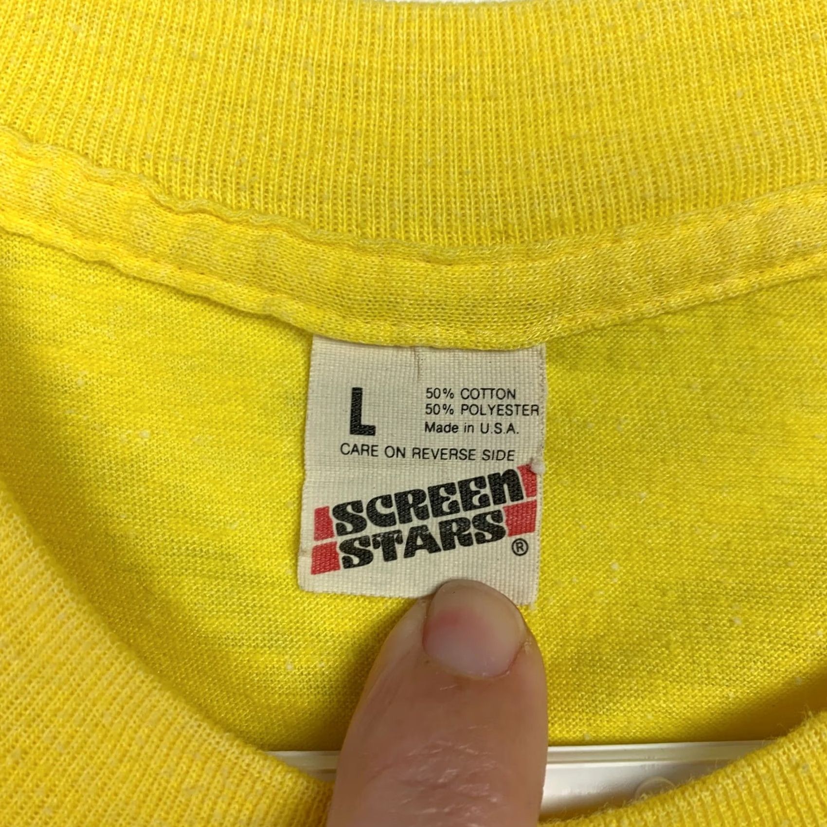 Vintage VINTAGE Screen Stars Kansas Adventure Gaming Graphic Tee Shirt Mens Large Yellow Size US L / EU 52-54 / 3 - 3 Thumbnail