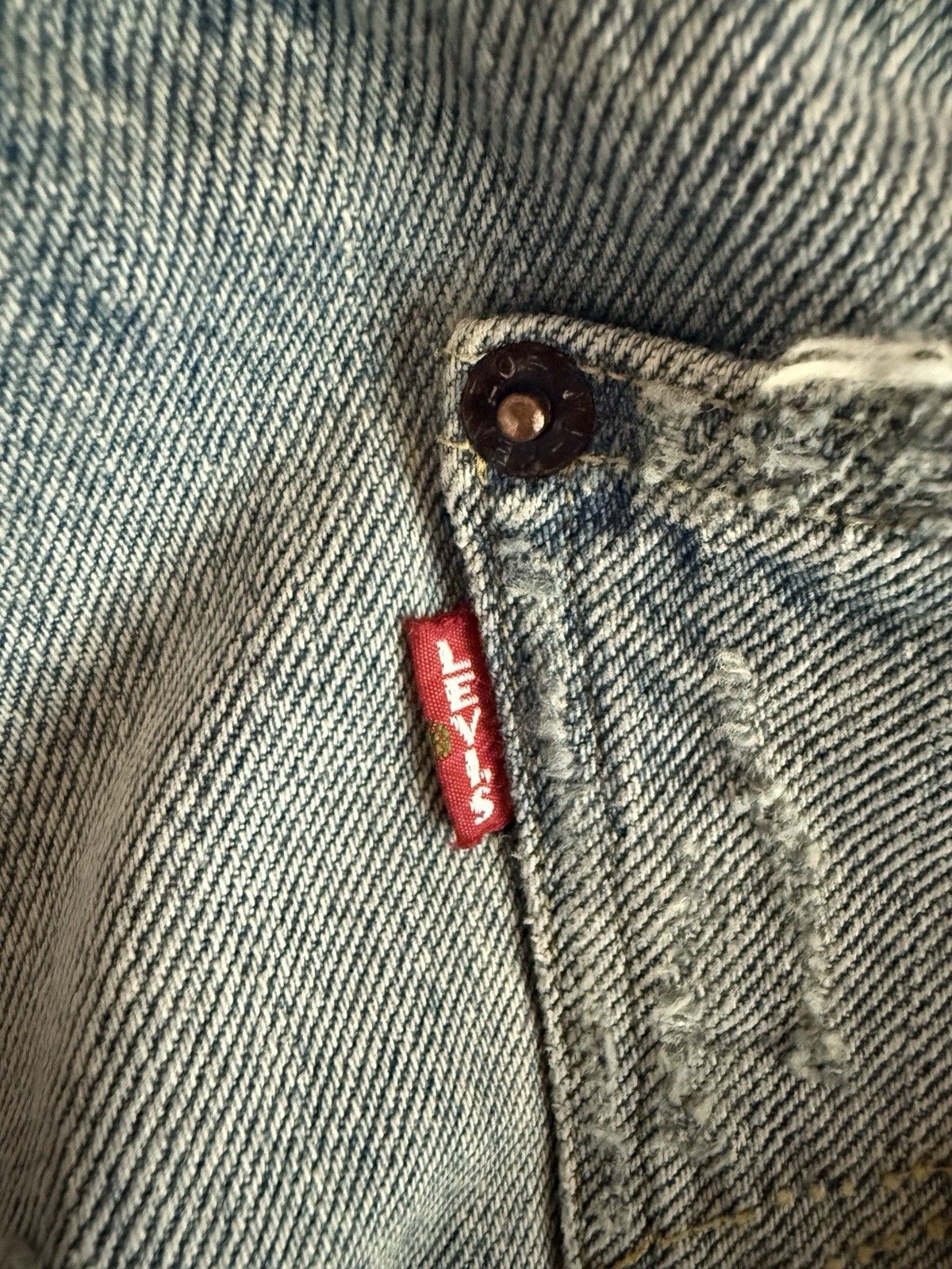 Kenzo × Levi's 501 1933 Distressed Jeans Stone BI Dirty Blue Denim Size 26 Size US 26 / EU 42 - 7 Thumbnail