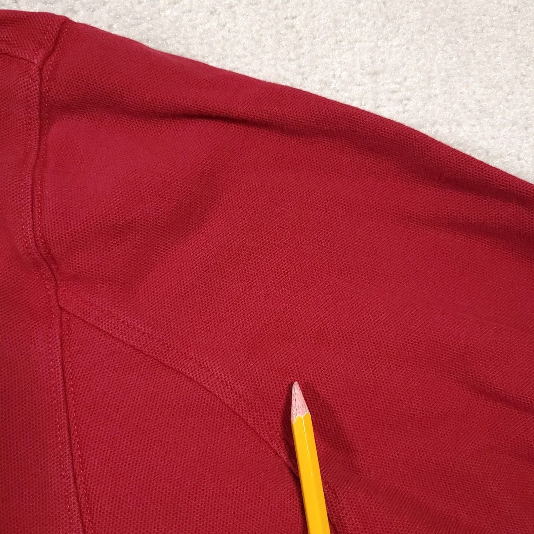 CO Duluth Trading Co Polo Shirt Mens M Long Sleeve Front Pocket Workwear Heavy Red Blue 90s Mens Size US M / EU 48-50 / 2 - 6 Thumbnail