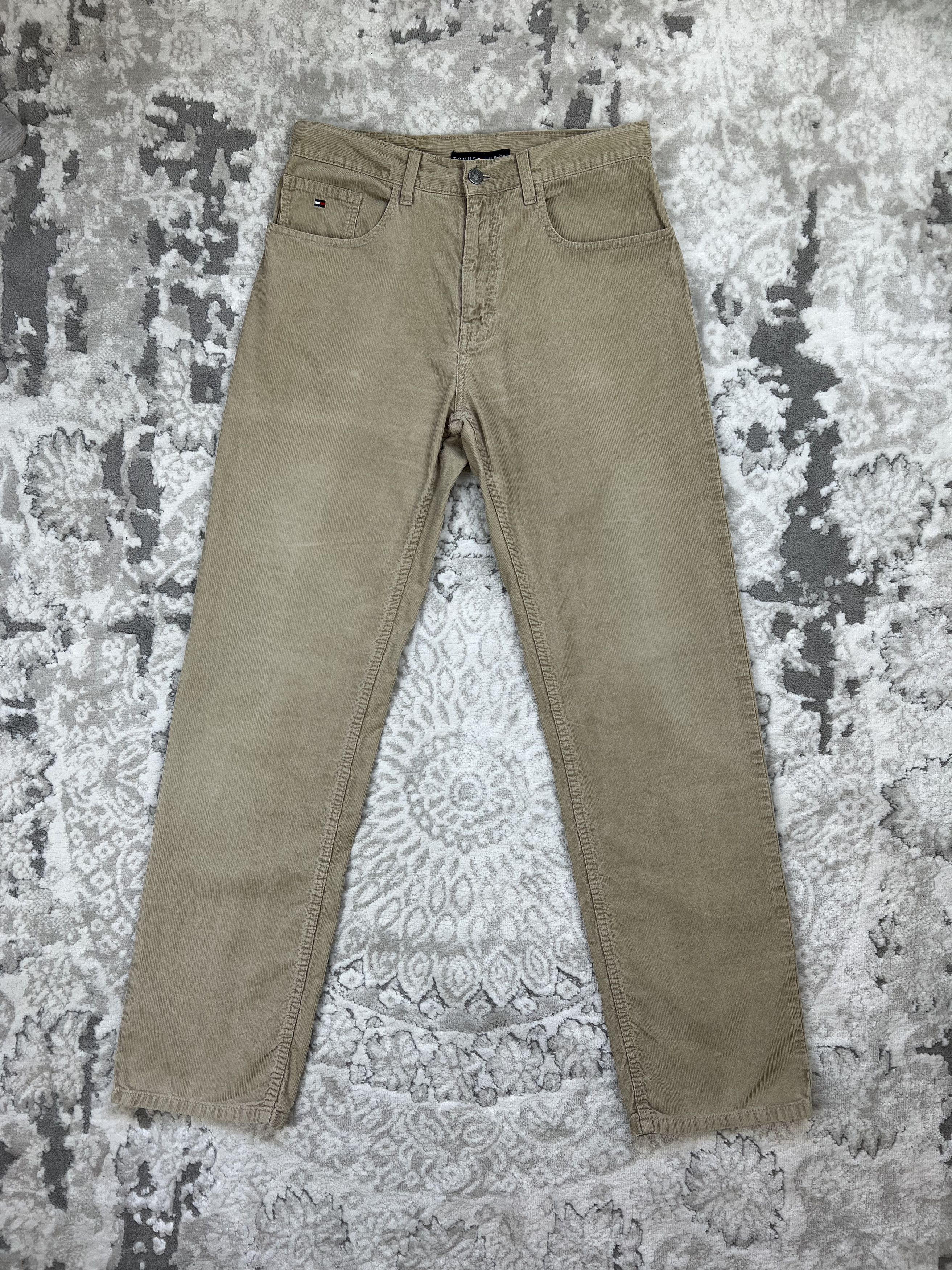 Tommy Hilfiger Tommy Hilfiger Midtown Corduroy Pants Beige W31 Size US 31 - 1 Thumbnail