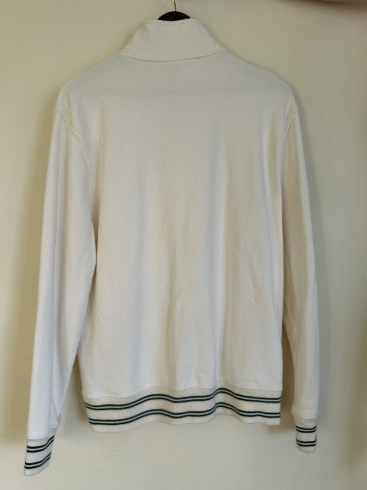 J.Crew J.Crew white cotton terry quarter zip sweatshirt Size US M / EU 48-50 / 2 - 2 Thumbnail