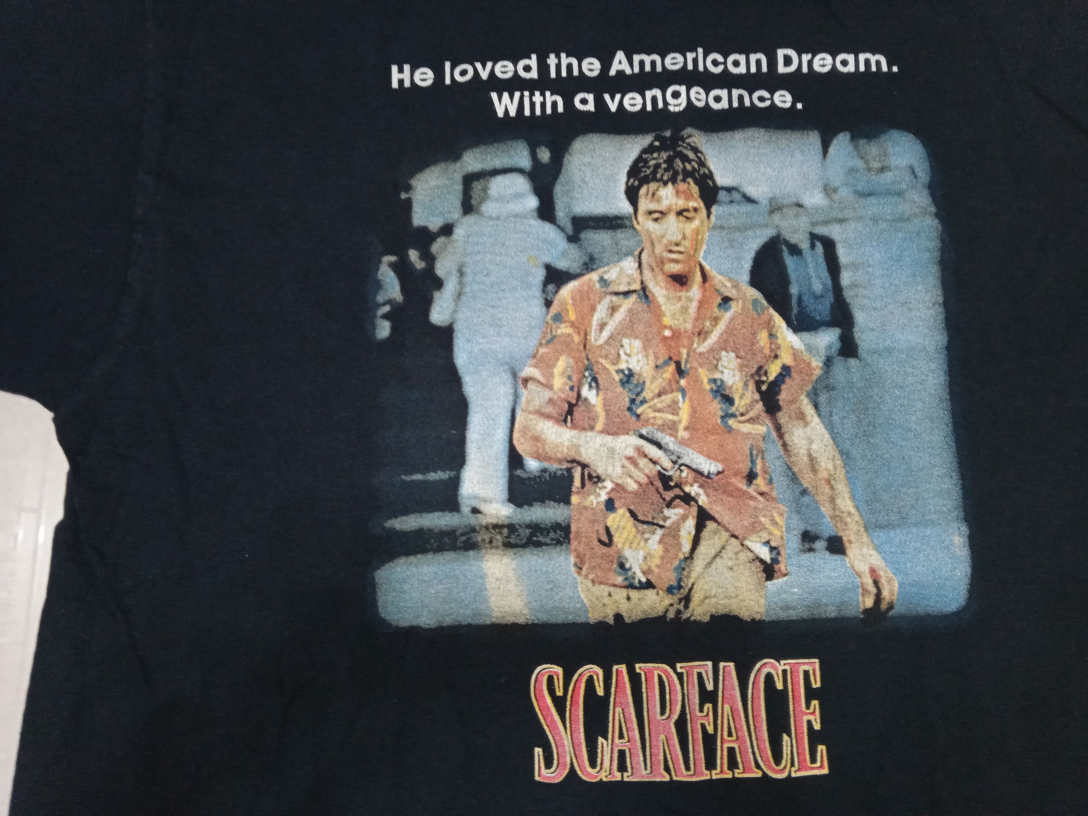 Vintage Vintage 90s Scarface Al Pacino T Shirt Y2K Size US XL / EU 56 / 4 - 5 Thumbnail