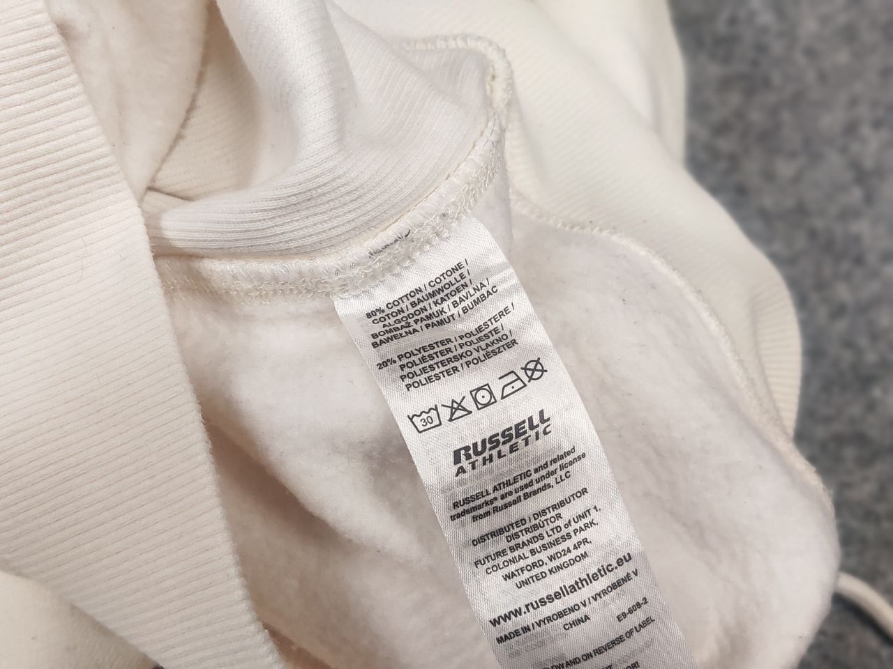 Russell Athletic Russell Athletic Big Logo Beige Hoodie Vintage USA Style Size US M / EU 48-50 / 2 - 13 Thumbnail